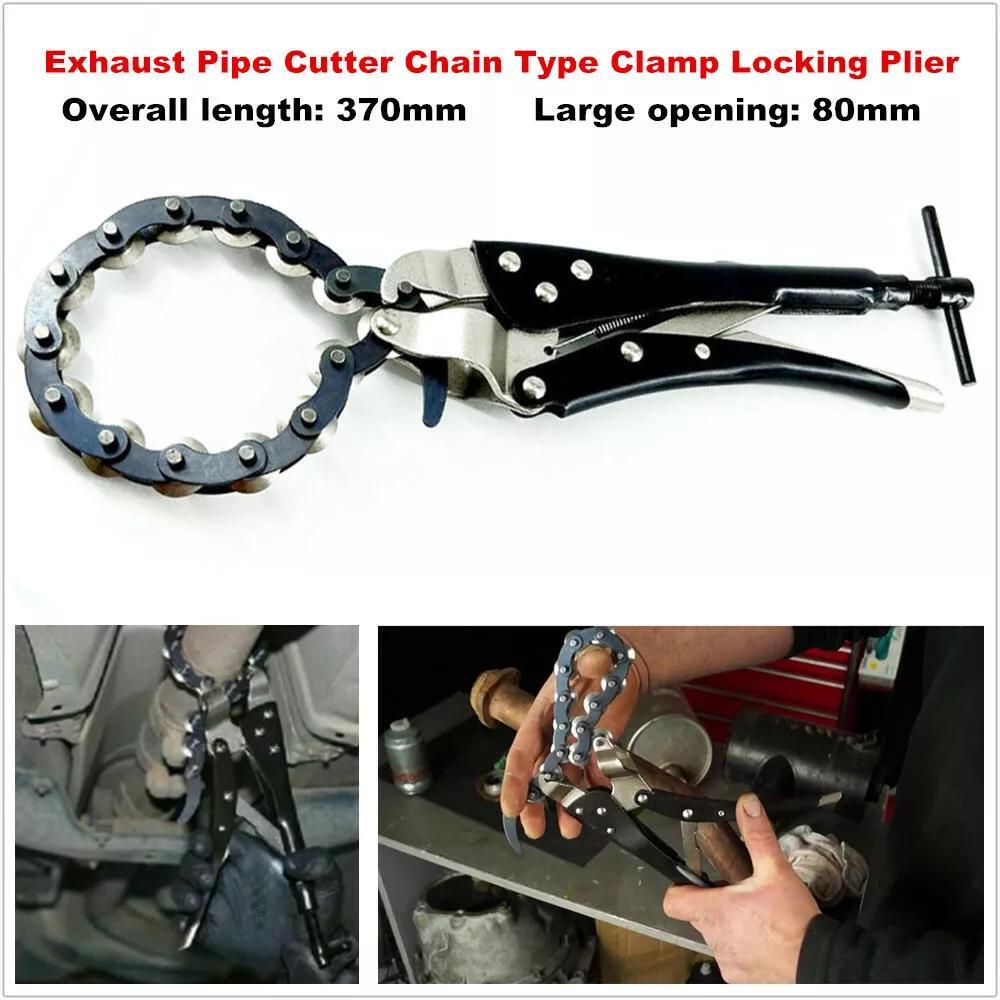 Exhaust Pipe Cutter Multi Wheel Chain Lock-grip Pliers Pipe Tube PCS Wrench Tool