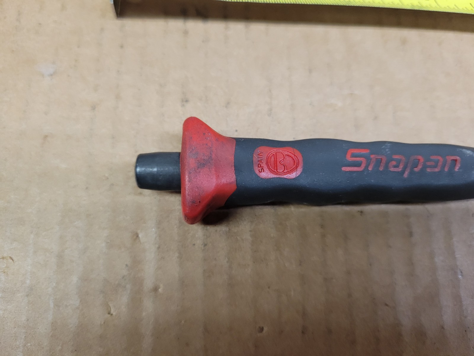 Snap On 3/16″ Pin Punch With Red / Black Comfort Handle Grip No PPSG106