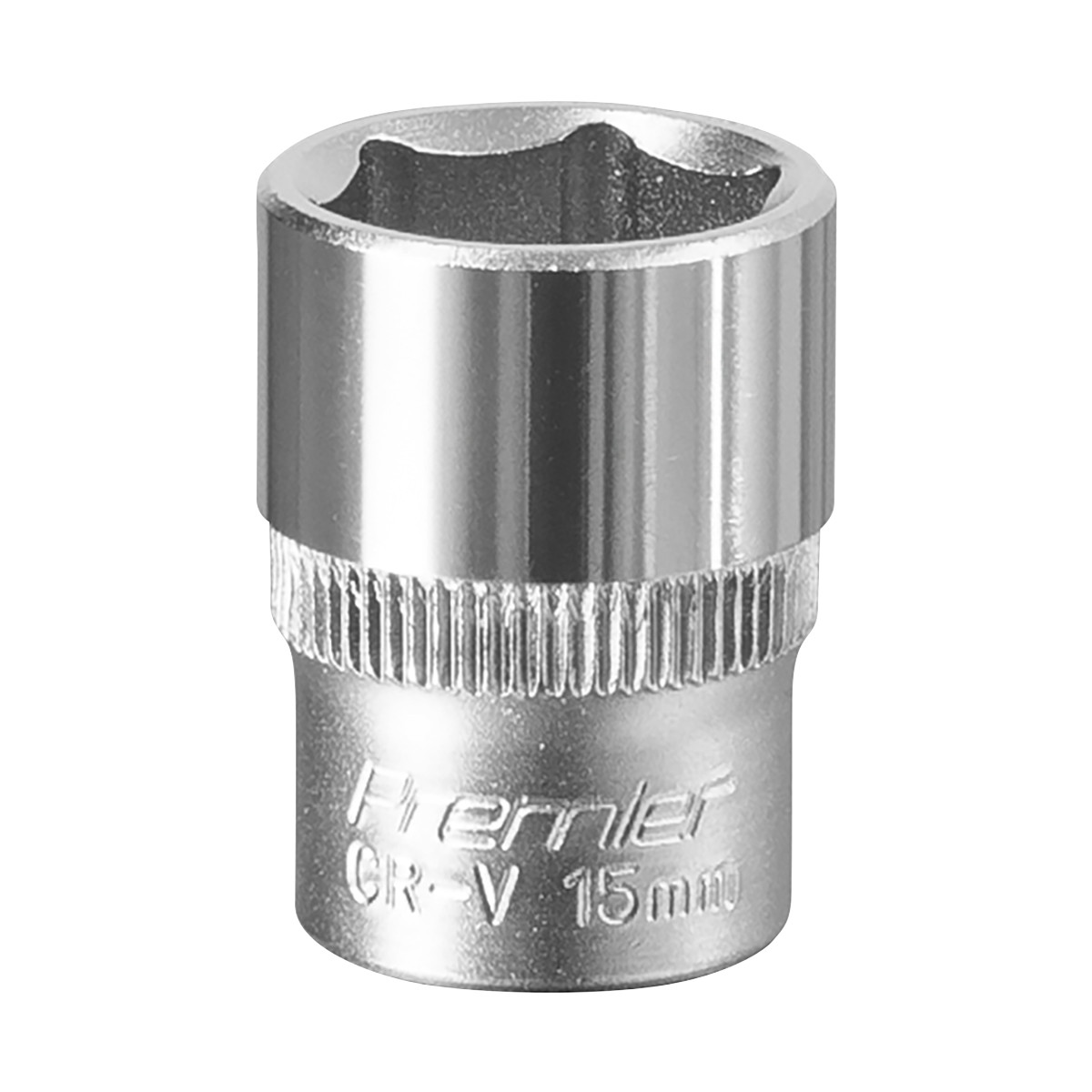 Sealey 3/8″ Square Drive 15mm WallDrive Socket Tool Chrome Vanadium Steel S3815