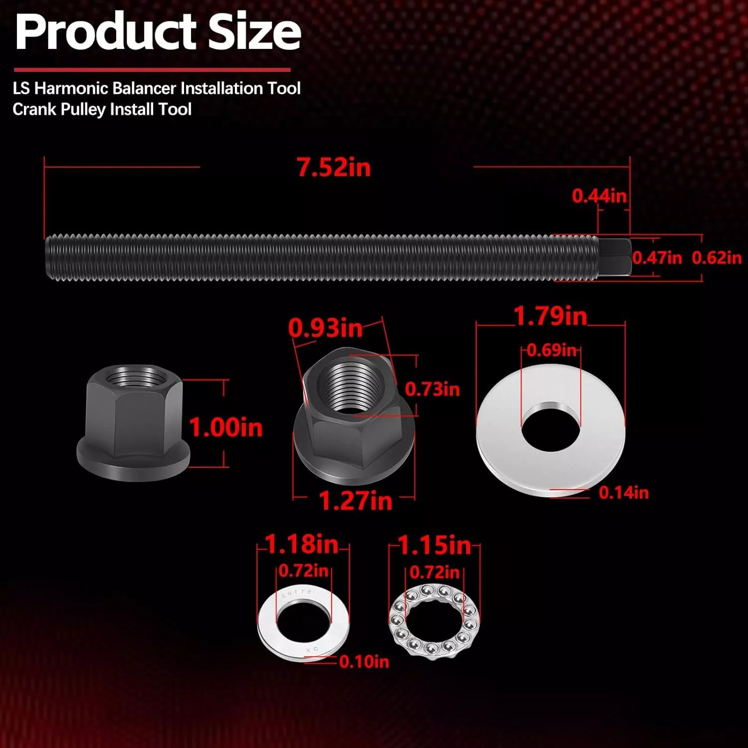 Harmonic Balancer Installation Tool LS LT For Chevy GM 1997-UP LS1/2/3/4 LSX LSA