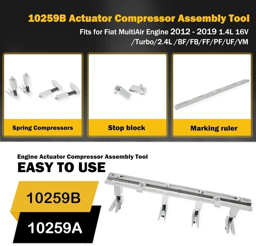 10259A/10259B Engine Actuator spring Compressor Assembly Tool Fits for Fiat…