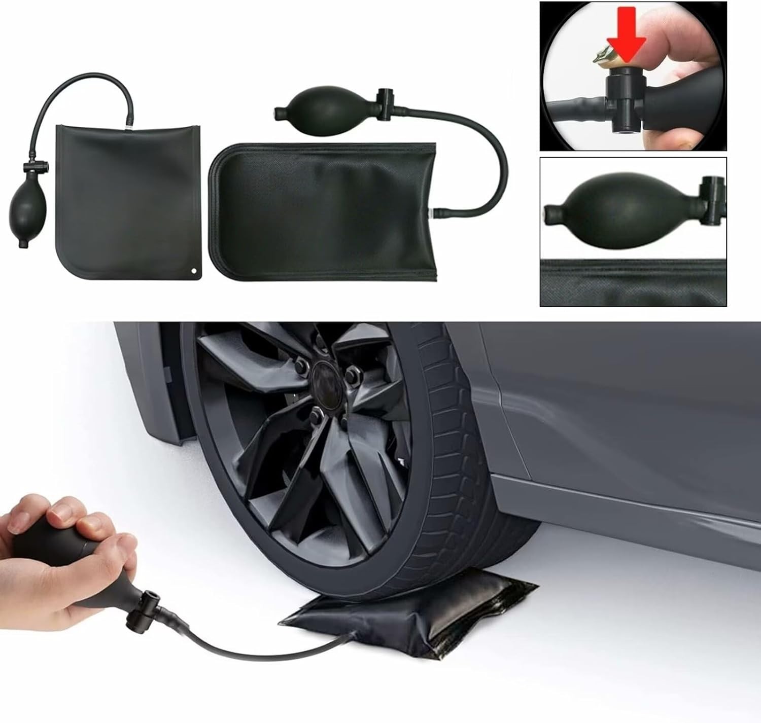Car Lockout Kit Portable Automotive Tool Set 22 PCS Stainless Steel Assorted 5Th