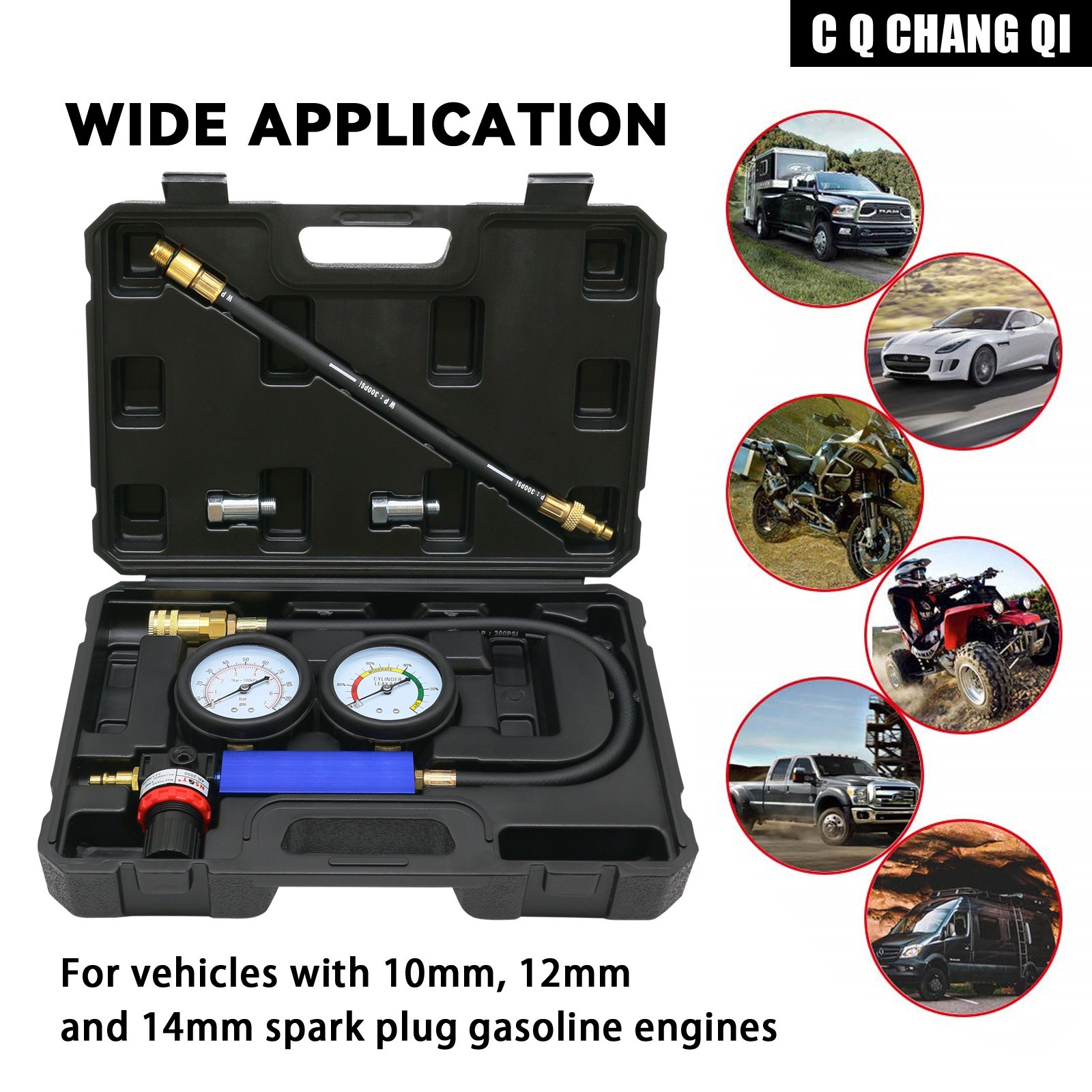 Professional Cylinder Leakage Tester TU-21 Compression Leakage Tester Tool Kit