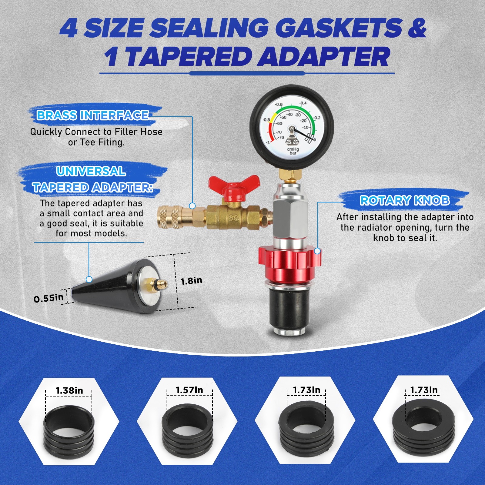 Auto Coolant Vacuum Kit Radiator Coolant Change Tool for Cars SUVs Trucks Vans