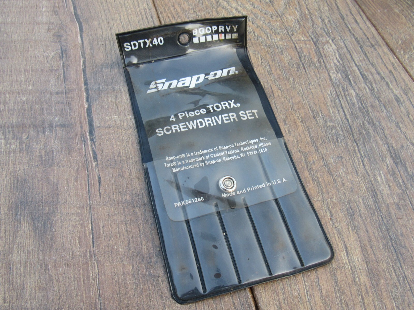 SNAP ON BLACK PAK562260 STORAGE HOLDER POUCH FOR SDTX40 RED MINI TORX SET SDTX