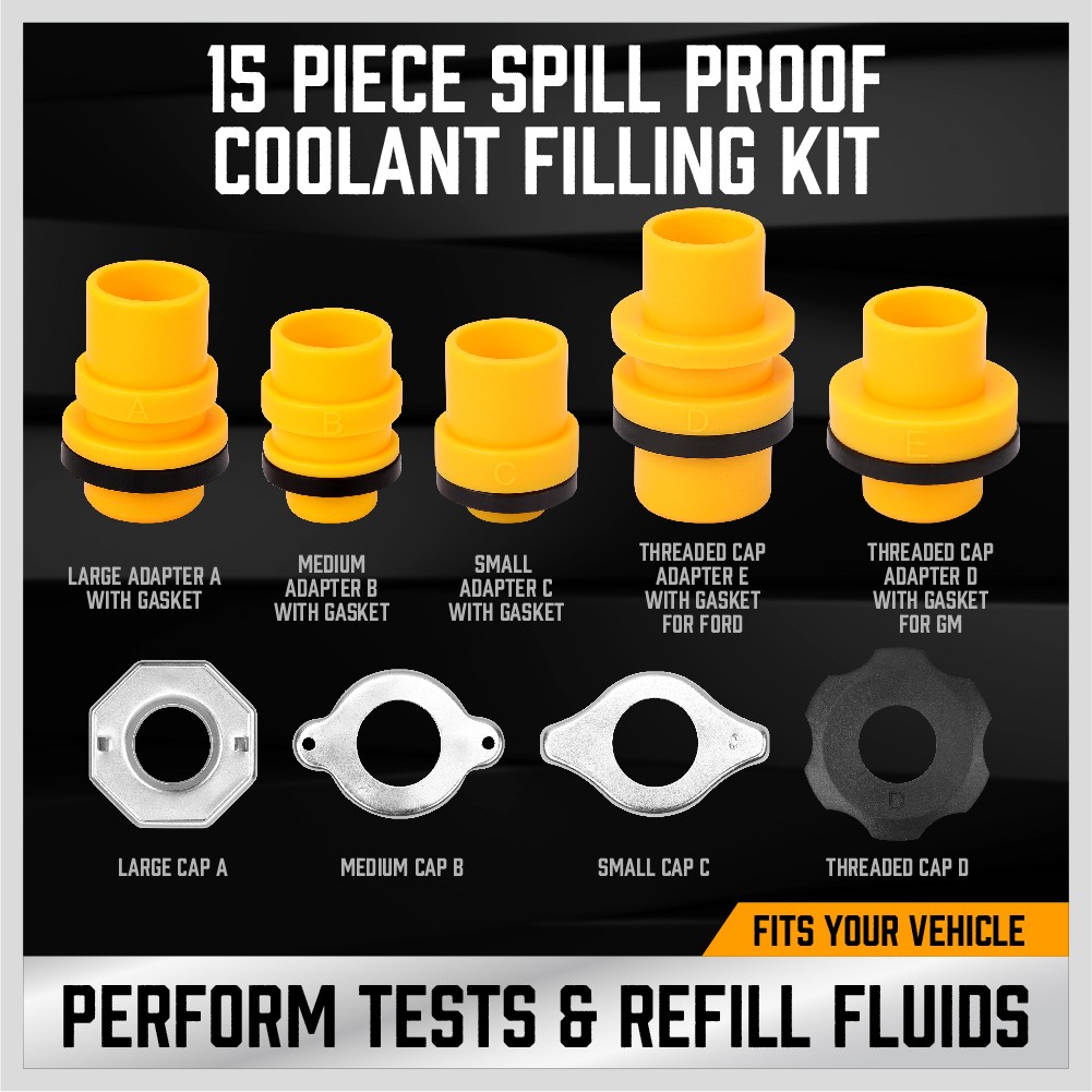 No Spill Coolant Funnel 200cc Fluid Extractor Kit Oil Extractor Radiator Filler