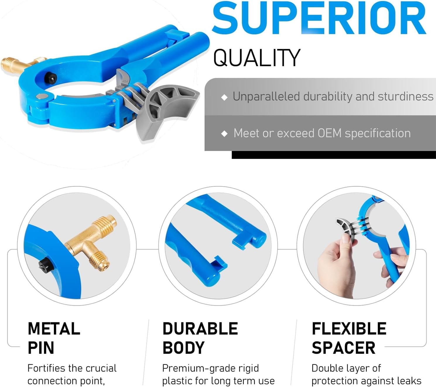 Side Can Tap for R12 R134A Air Conditioning Refrigerant Manifold System/Additive