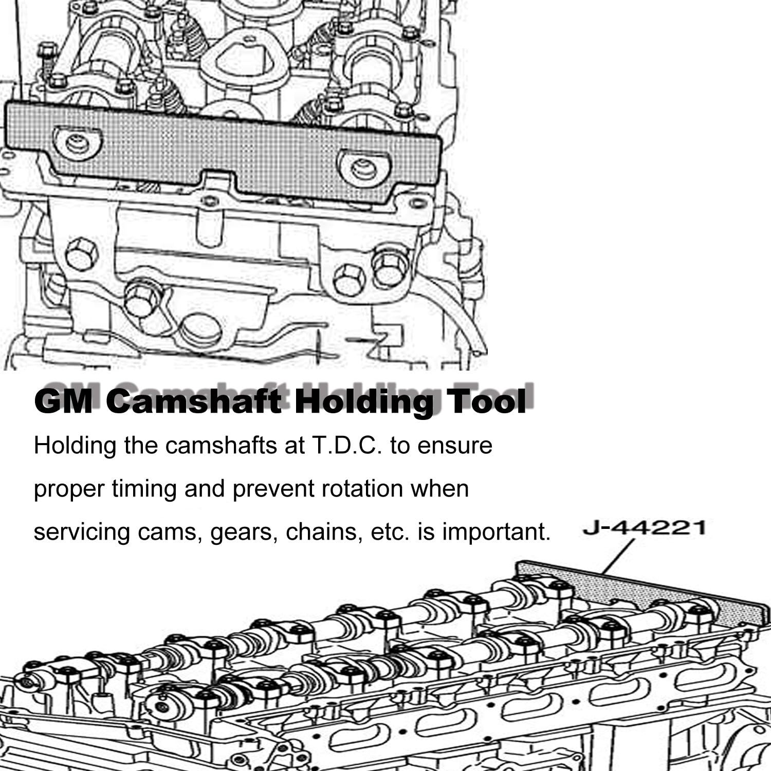 Camshaft Holding Retaining Tool J44221 For GM Buick Chevrolet GMC 2.8L 4.2L 3.7L