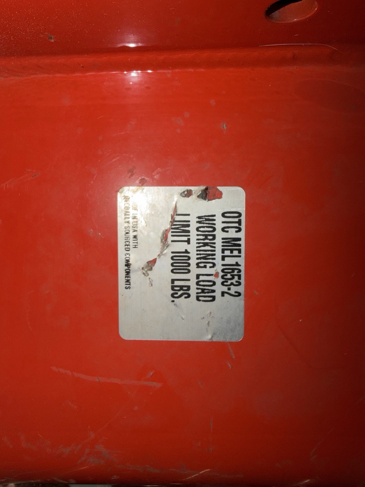 OTC / SPX MEL1653 & MEL1658 Heavy‑Duty Lifting Adapter Set – 1000 lb Capacity