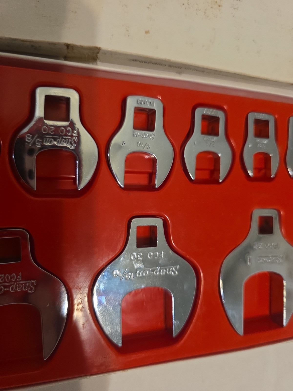 Snap On Tools 3/8″ Crowfoot Set SAE 3/8 – 1 IN) 211FCO Crowsfeet 11pc Crows Feet