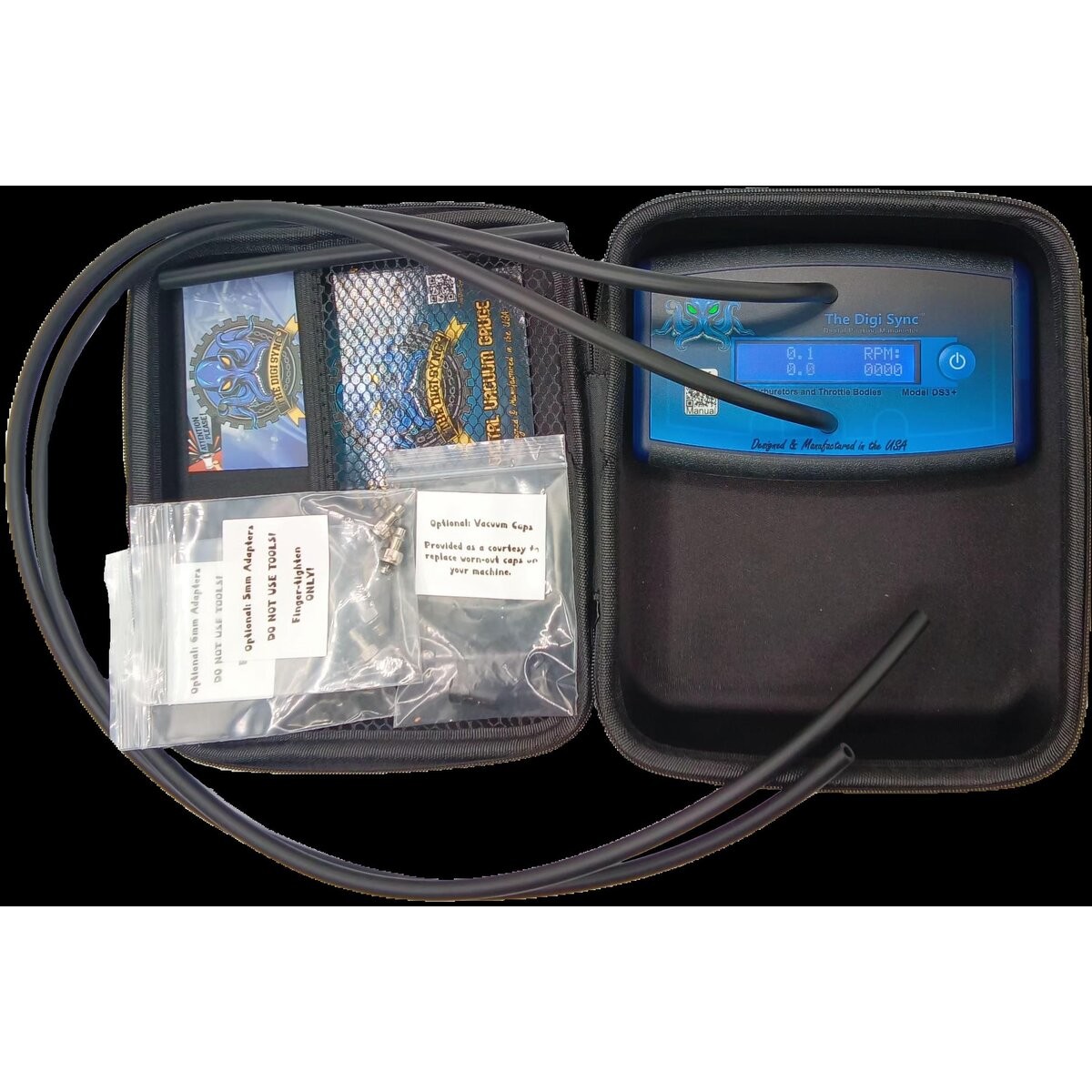 The Digi Sync 2-Channel DS3+ Pro Digital Throttle Body And Carb Sync Tool