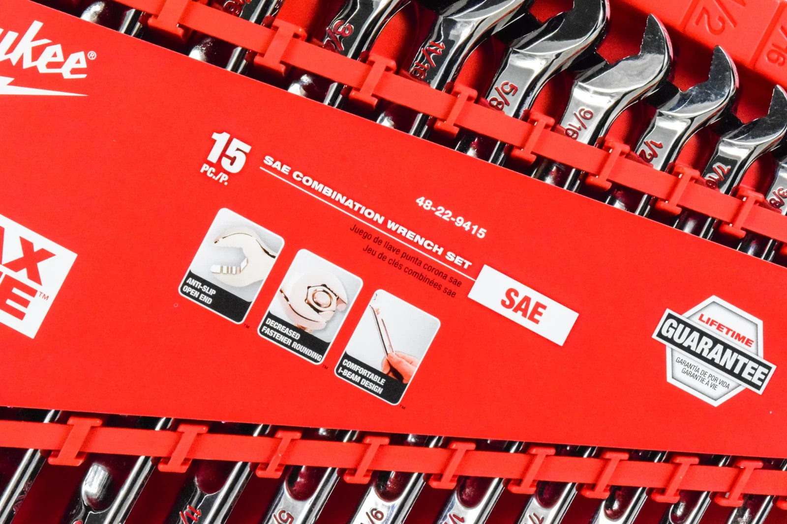 Milwaukee 48-22-9415 15pc Combination Wrench Set – SAE