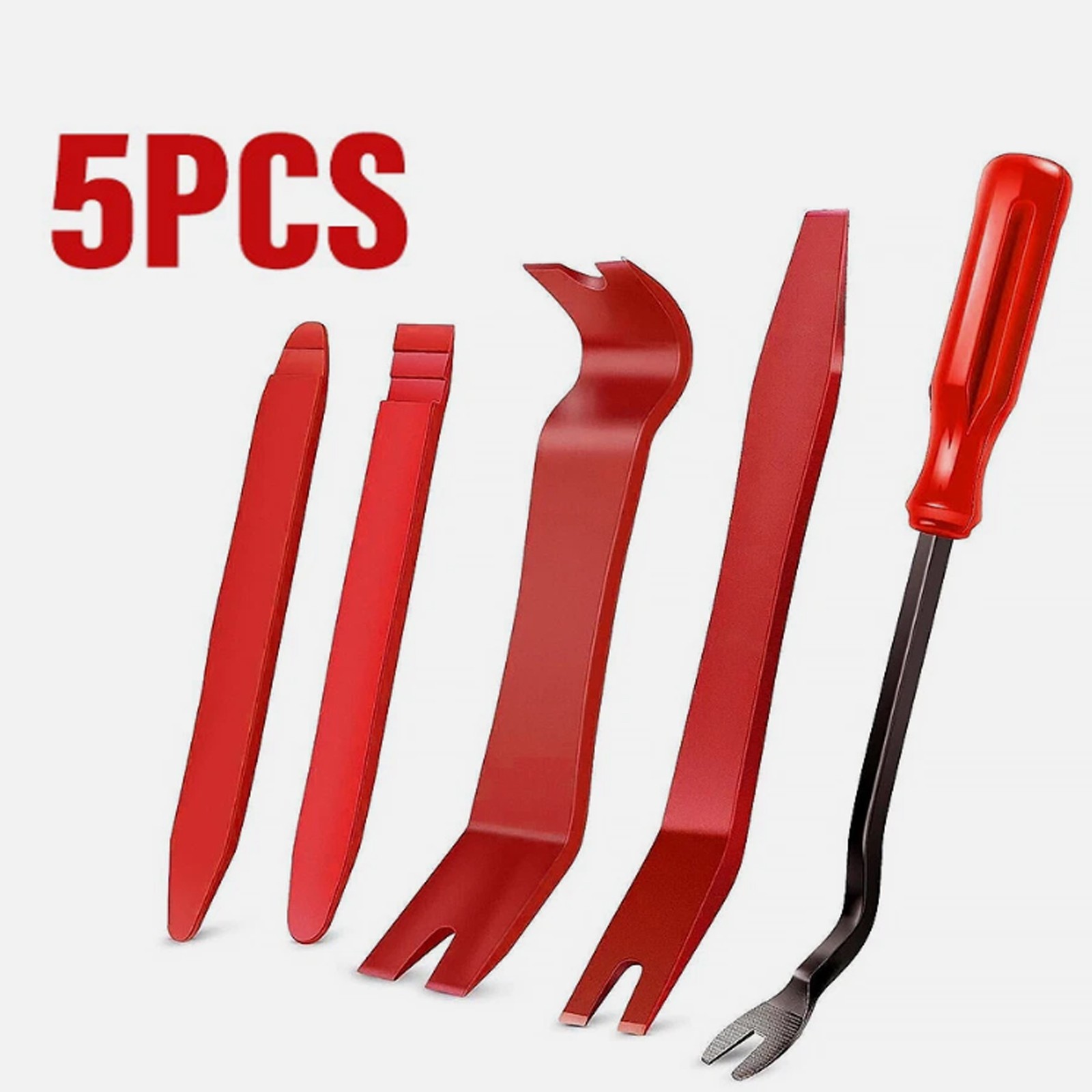 5 Auto Trim Removal Tool Kit Car Panel Door Window Fastener Remover Pry Tool Set