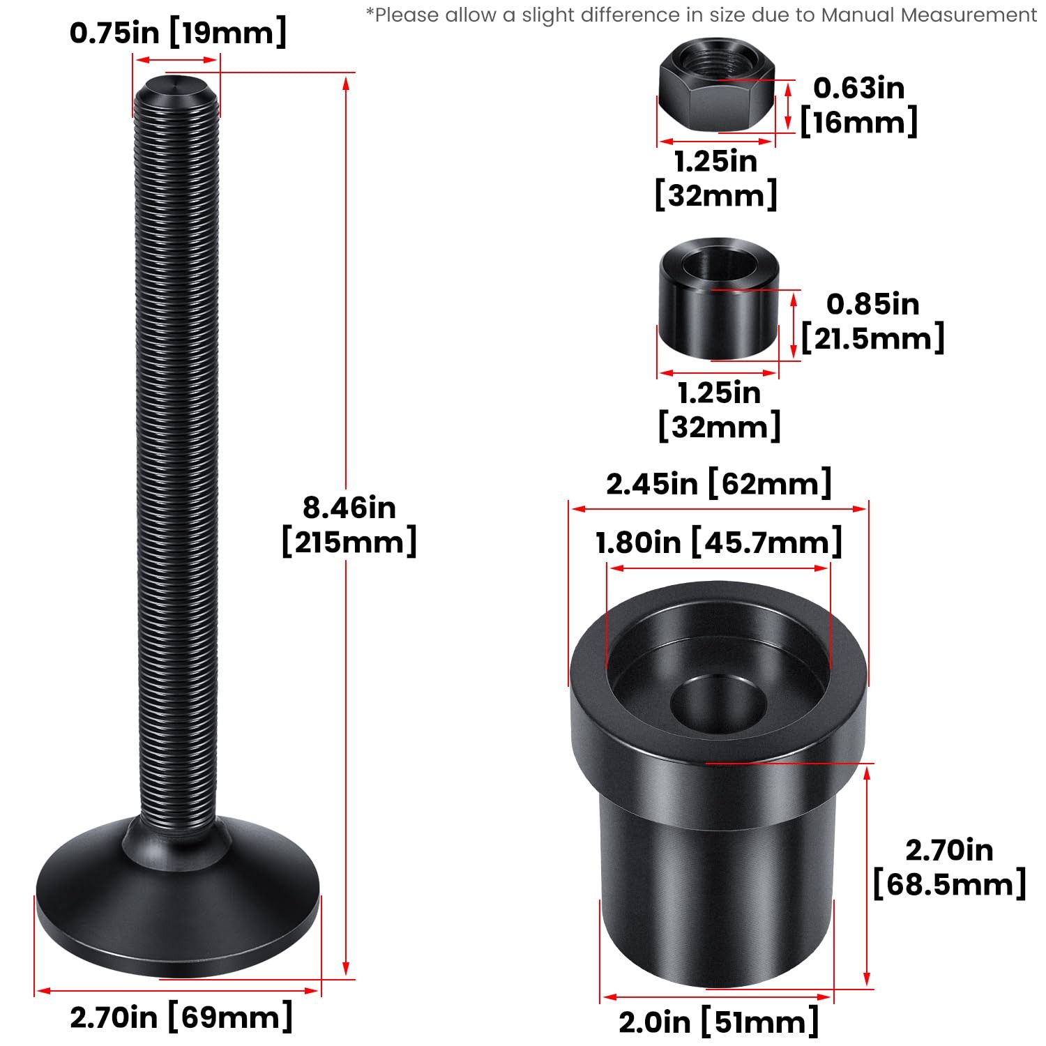Dana 30 44 60 Inner Axle Seal Tool for Jeep Dodge Ford Chevy GMC Isuzu