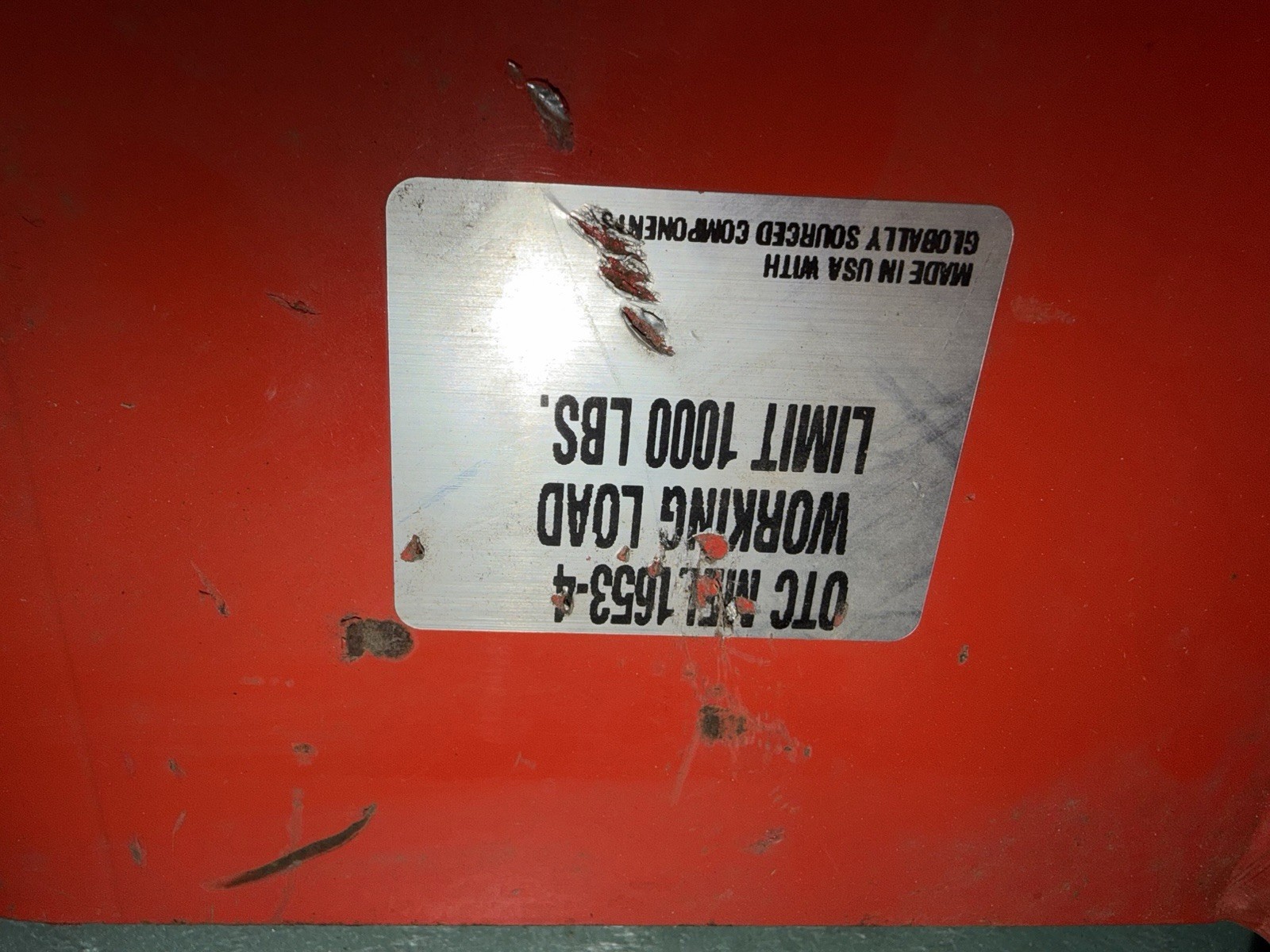 OTC / SPX MEL1653 & MEL1658 Heavy‑Duty Lifting Adapter Set – 1000 lb Capacity