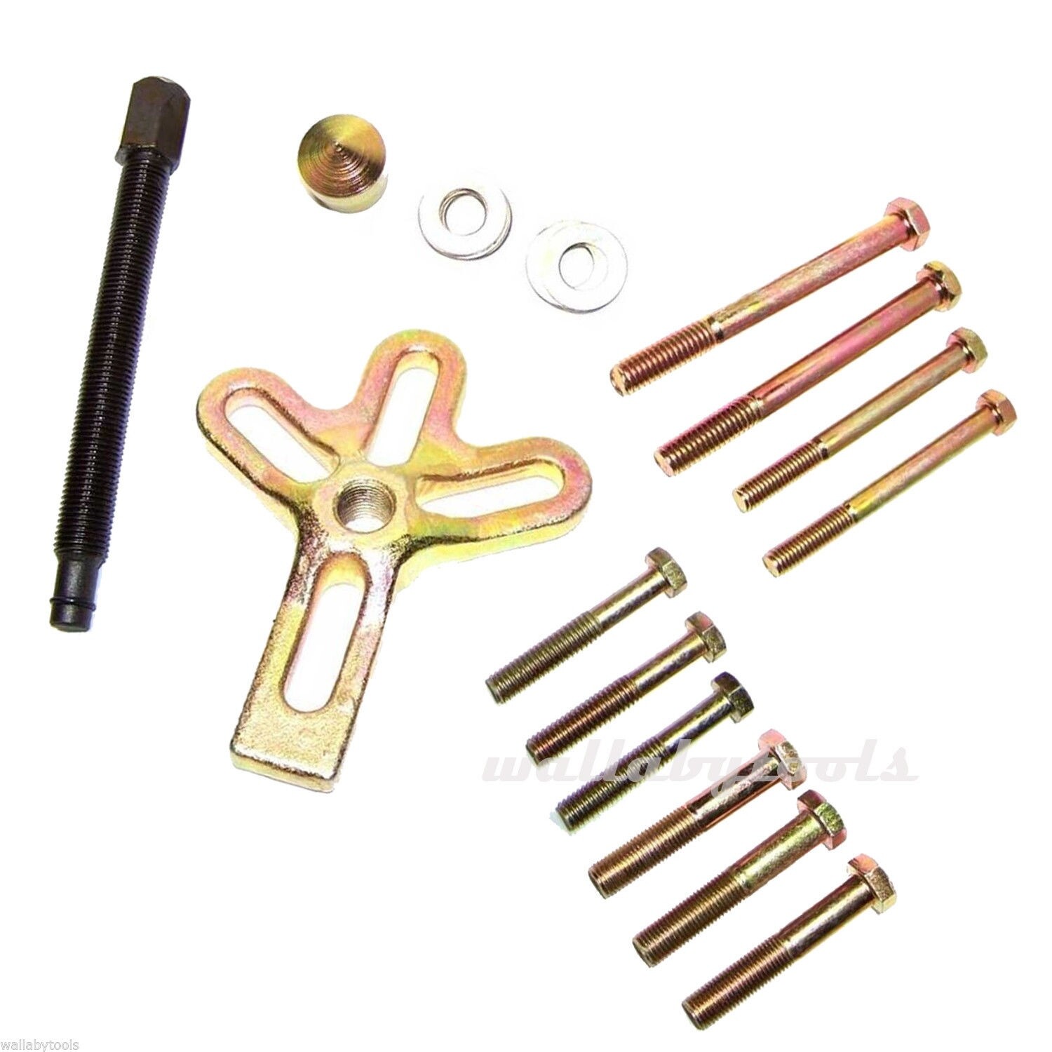Heavy Duty Steering Wheel Puller Harmonic Balancer Gear Pulley Crankshaft Tools