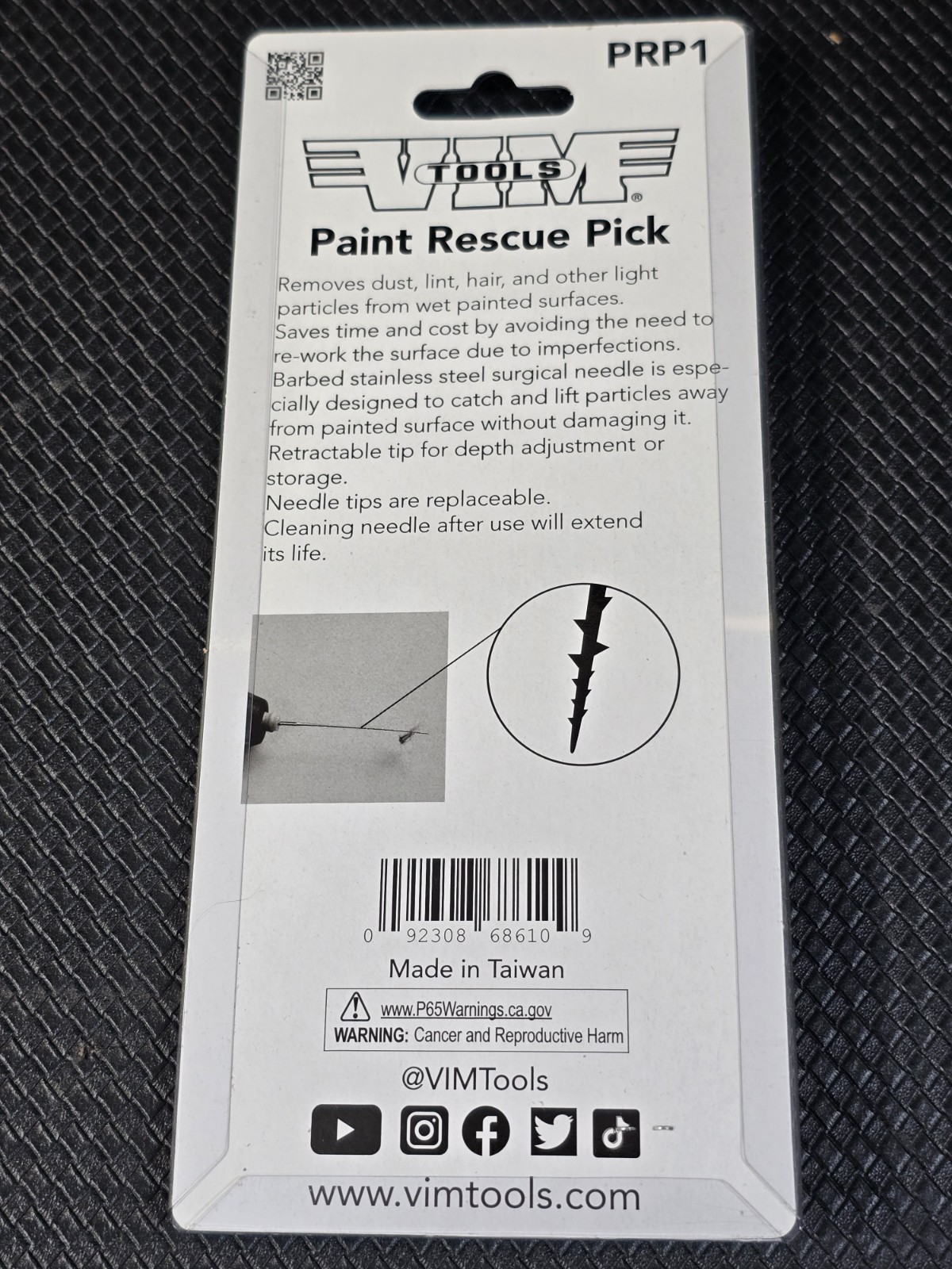 Vim Tools Pick PRP1 Paint Rescue Pick Dust Removal from wet paint