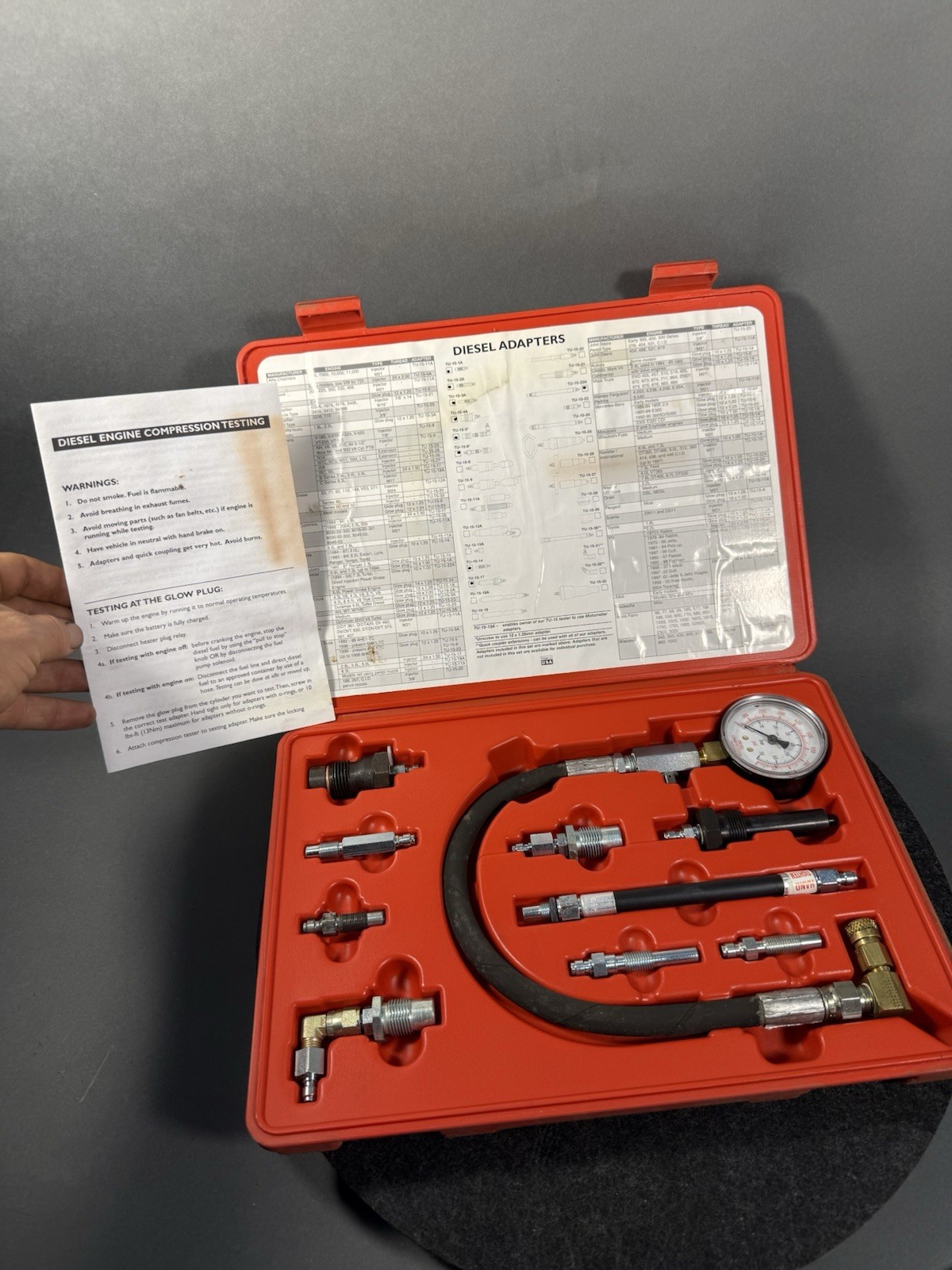 Star Products TU-15-53 Diesel Compression Test Set (tu1553). USA
