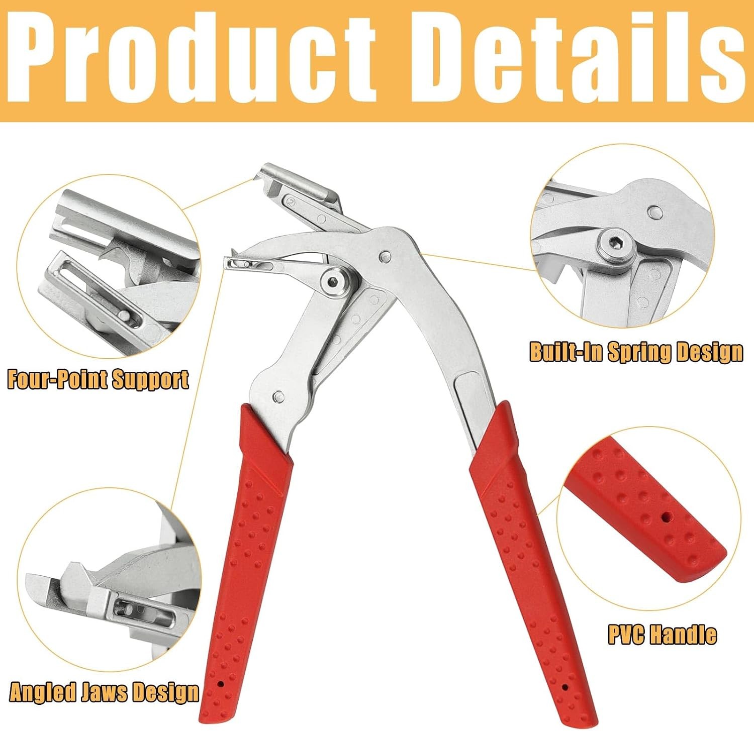 Car Clip Pliers and Trim Removal Tool Heavy Duty Spring-Loaded Car Fasteners