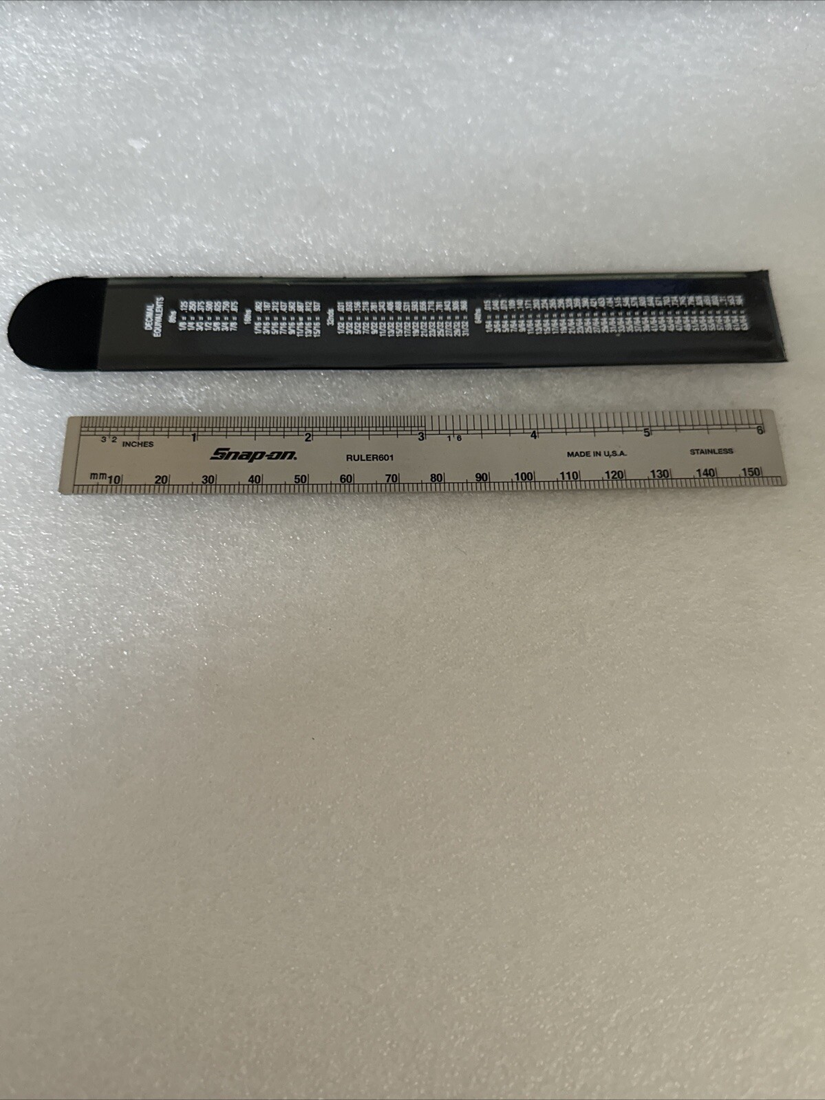 Snap On 6” Stainless Steel Ruler Double Sided NEW