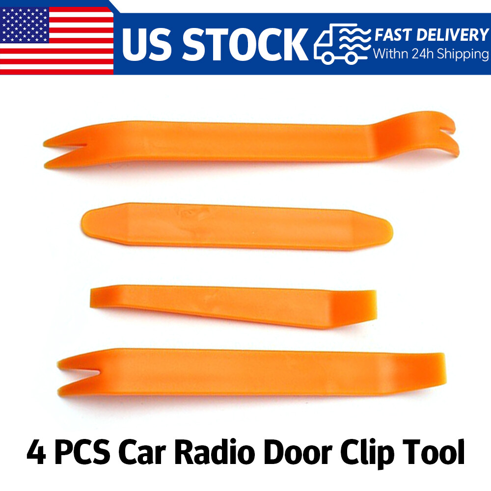 4pcs Car Trim Removal Tool Panel Door Dashboard Fastener Remover Pry TOOL Set US