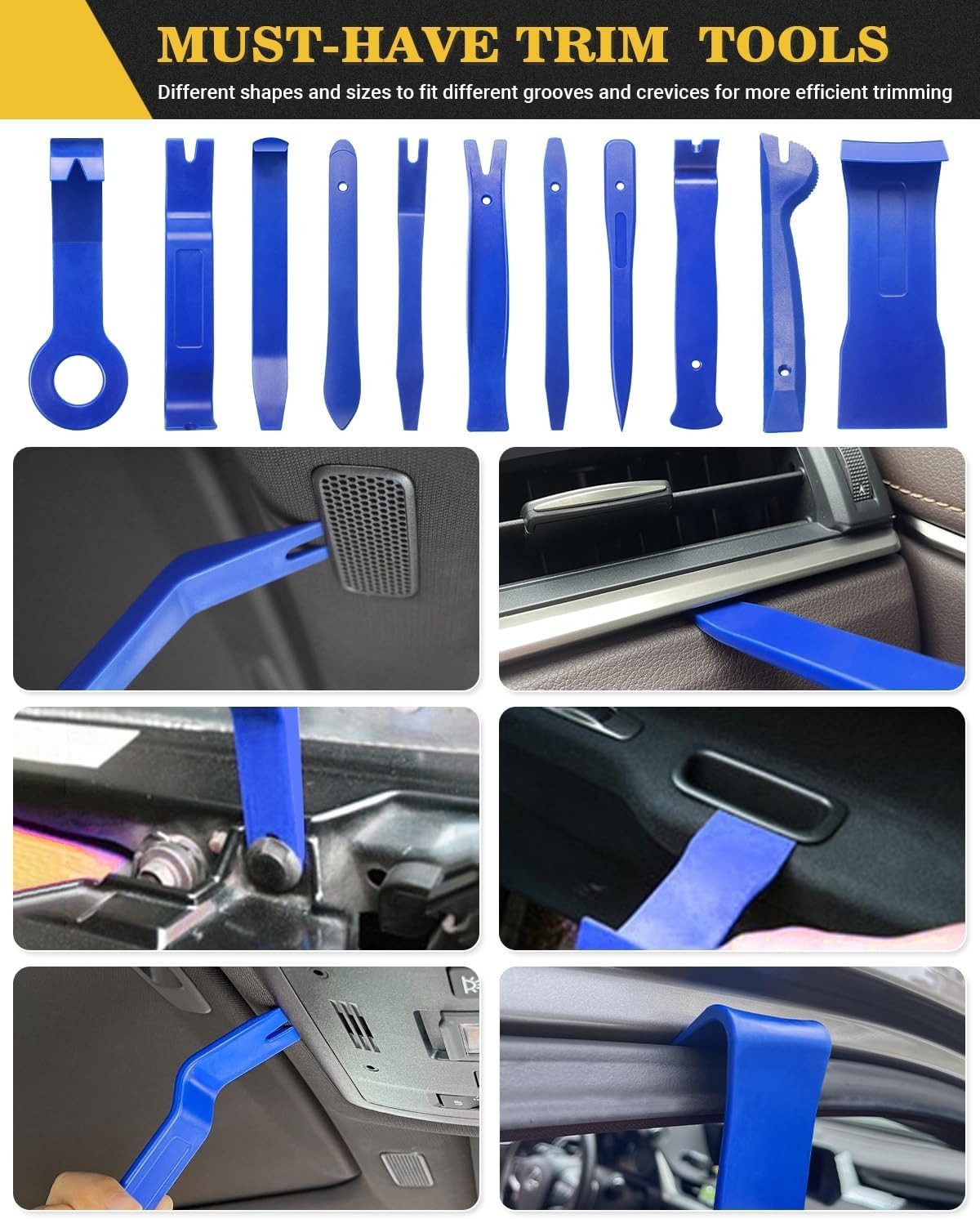 Complete 120 PCS Automotive Trim Removal Set for Easy Panel & Audio Installation
