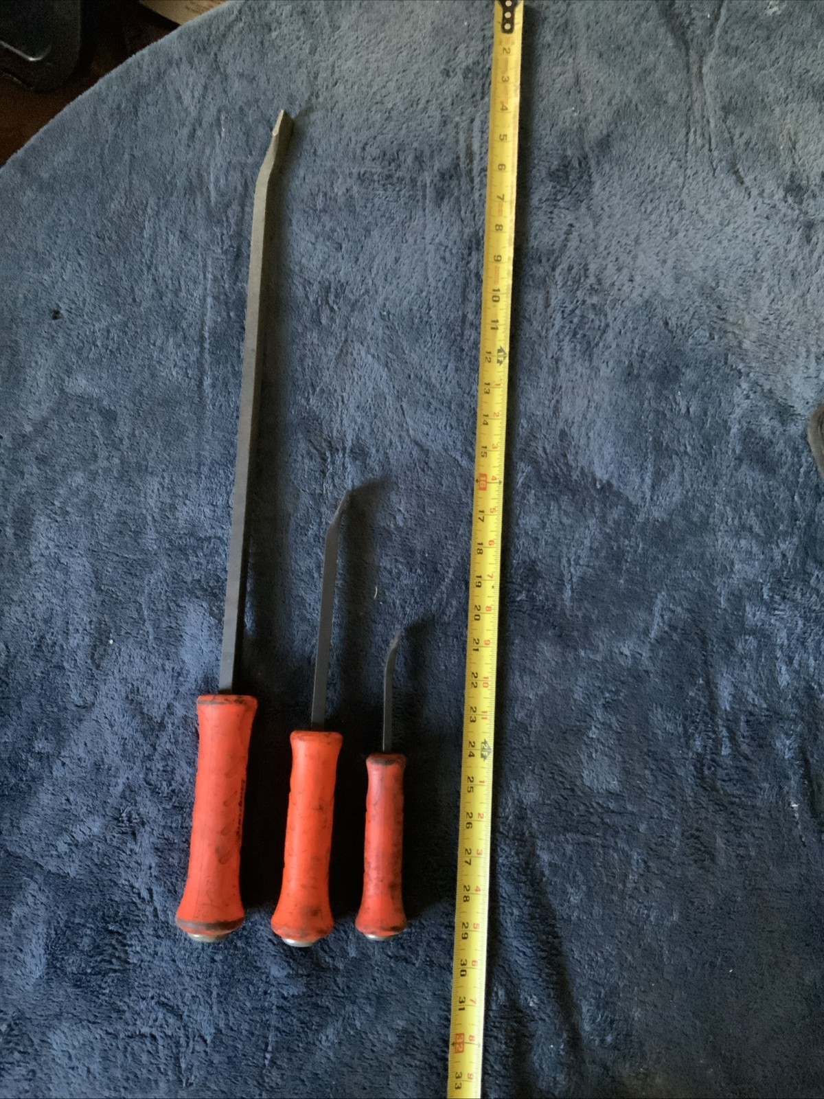 Snap On 3pc Striking Pry Bar Set, Used….orange…..