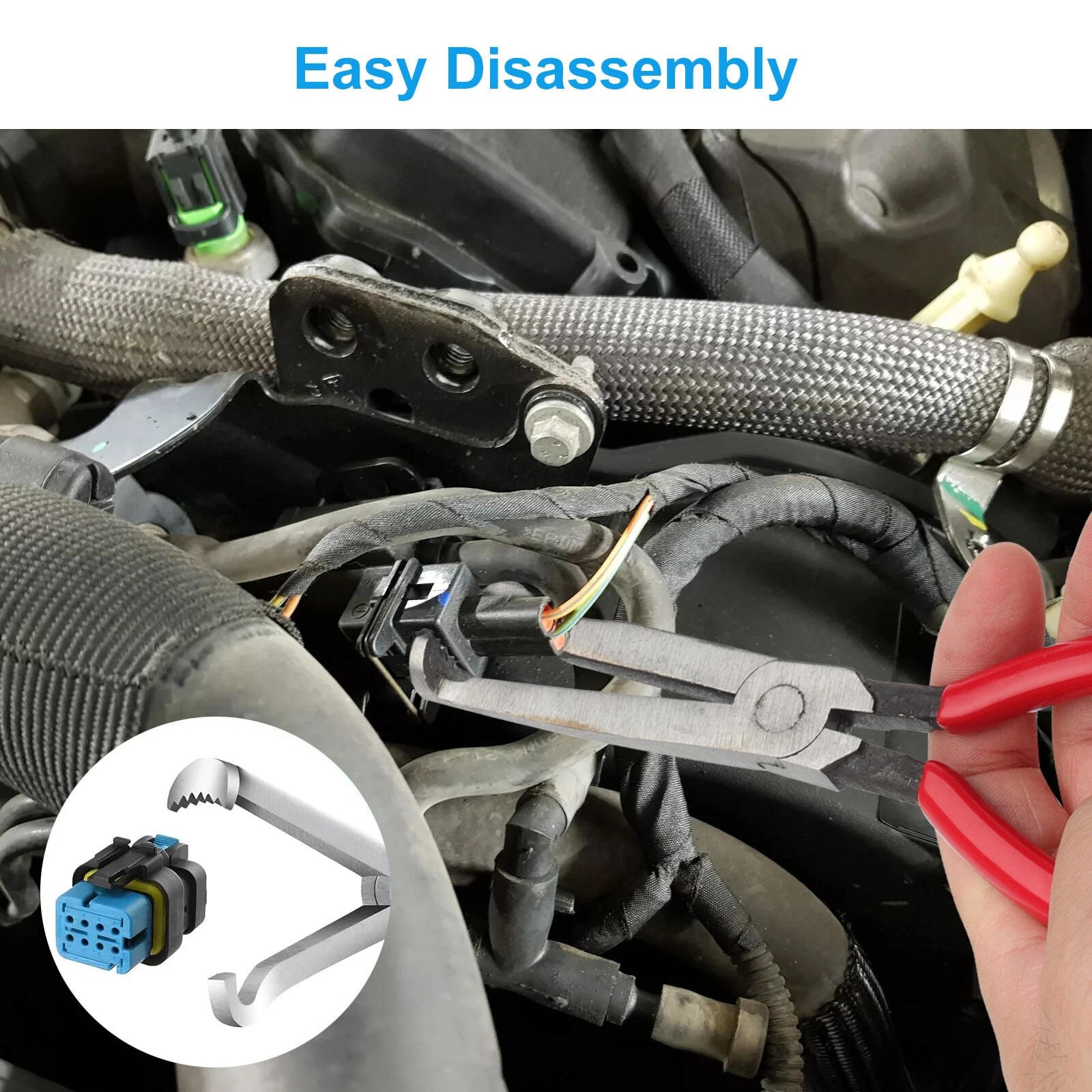 Electrical Disconnect Pliers Connector Separator Metal + Plastic Removal Tool