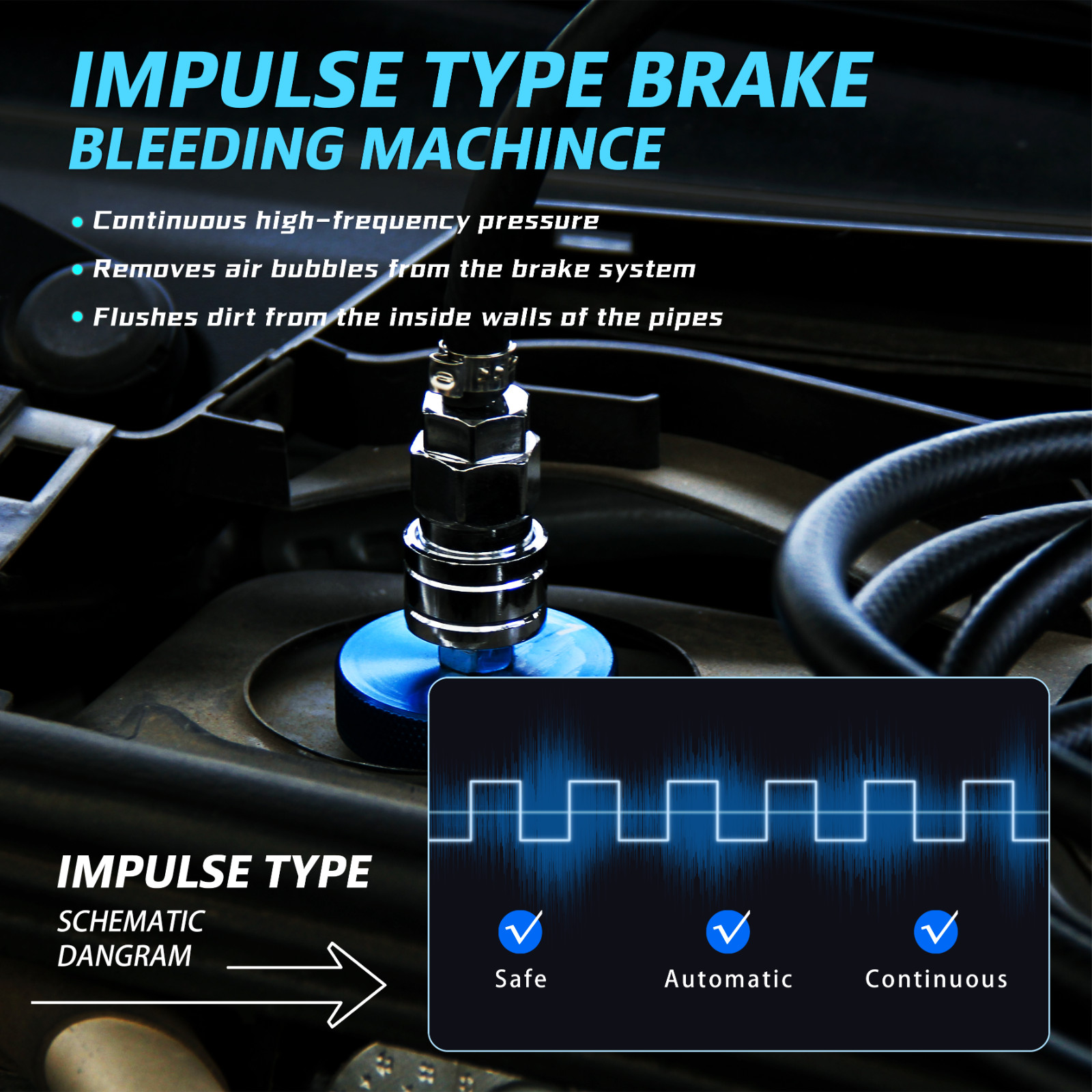 Electric Brake Bleeder Kit,Automotive Brake Fluid Oil Exchanger Machine Auto