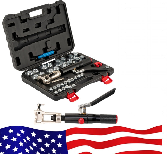 🔥Professional Hydraulic Brake Line Flaring Tool Kit, 33PCS, 45° Double & Single