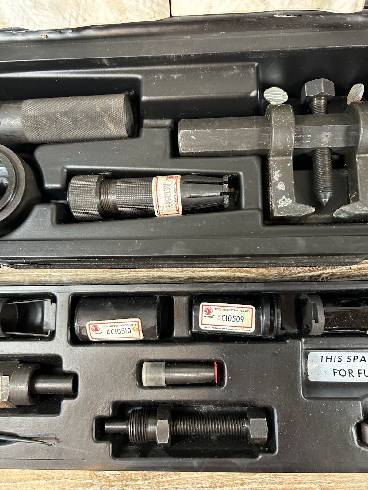 Matco Tools / Robinair 10500 GM AC Compressor Service Tools Kit W/case Free Ship