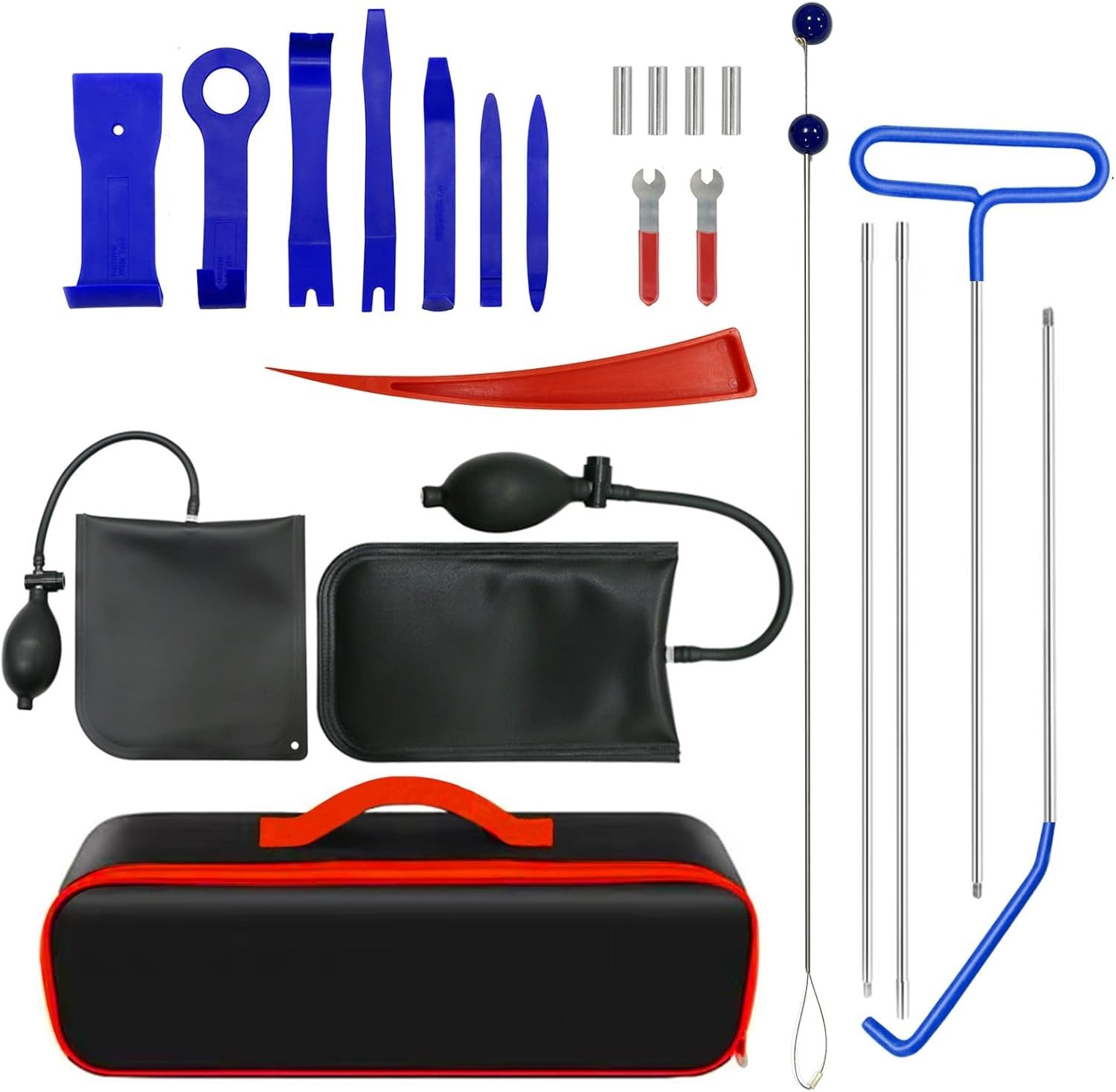 Car Lockout Kit Portable Automotive Tool Set 22 PCS Stainless Steel Assorted 5Th
