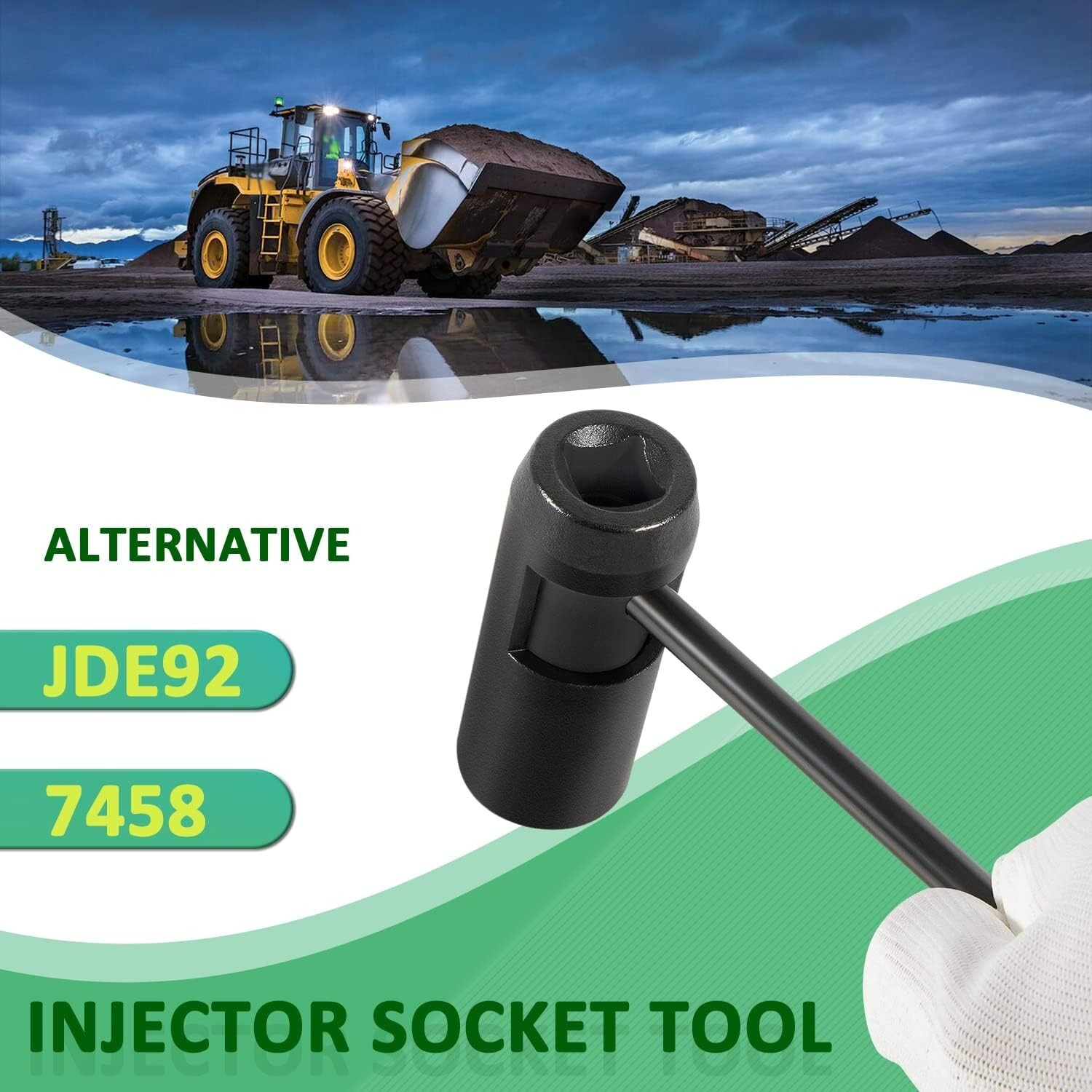 JDE92 Injector Socket Tool for John Deere 3029,4039,4045,6059,6068,6076 Engines