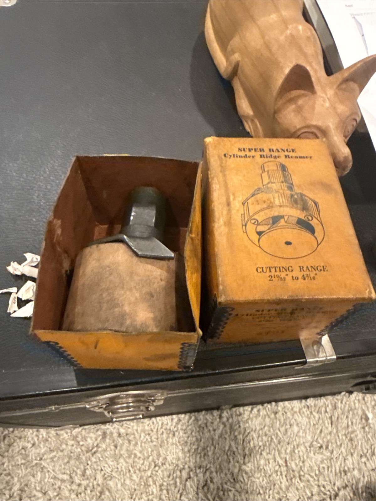 Vintage Lisle 472 Super Range Cylinder Ridge Reamer Tool 2-19/32″ to 4-3/16″ w/