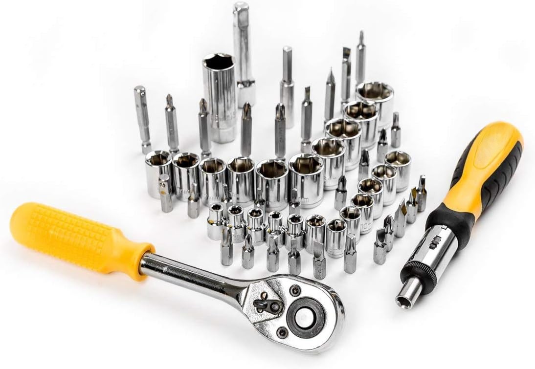 228 Piece Socket Wrench Auto Repair Tool Set with Plastic Tool Box