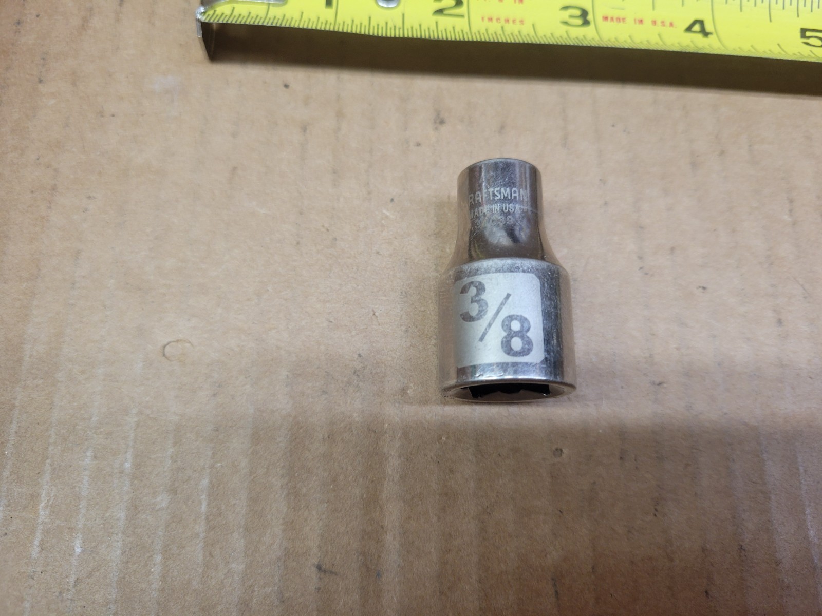 Craftsman USA 1/2″ Drive 3/8″ 12-Point Easy Read Socket No 34039