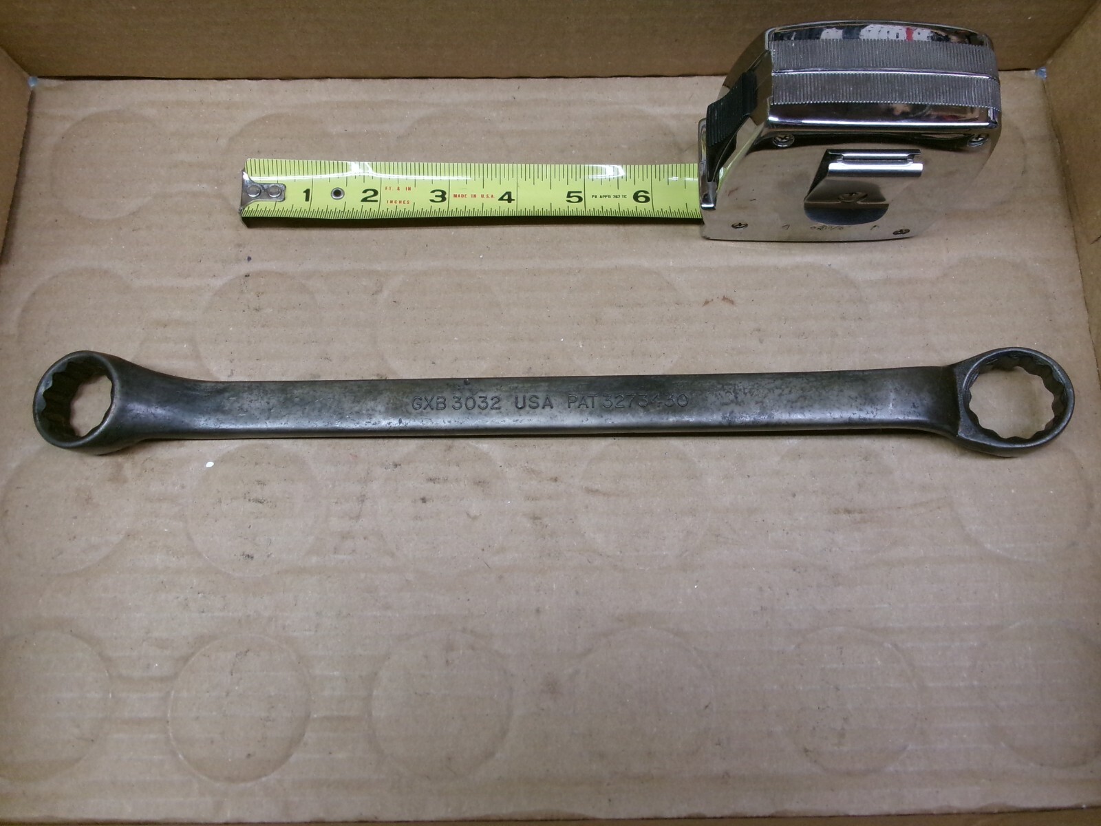 Snap On USA 15/16 x 1″ Black Oxide Finish Offset Double Box End Wrench GXB3032