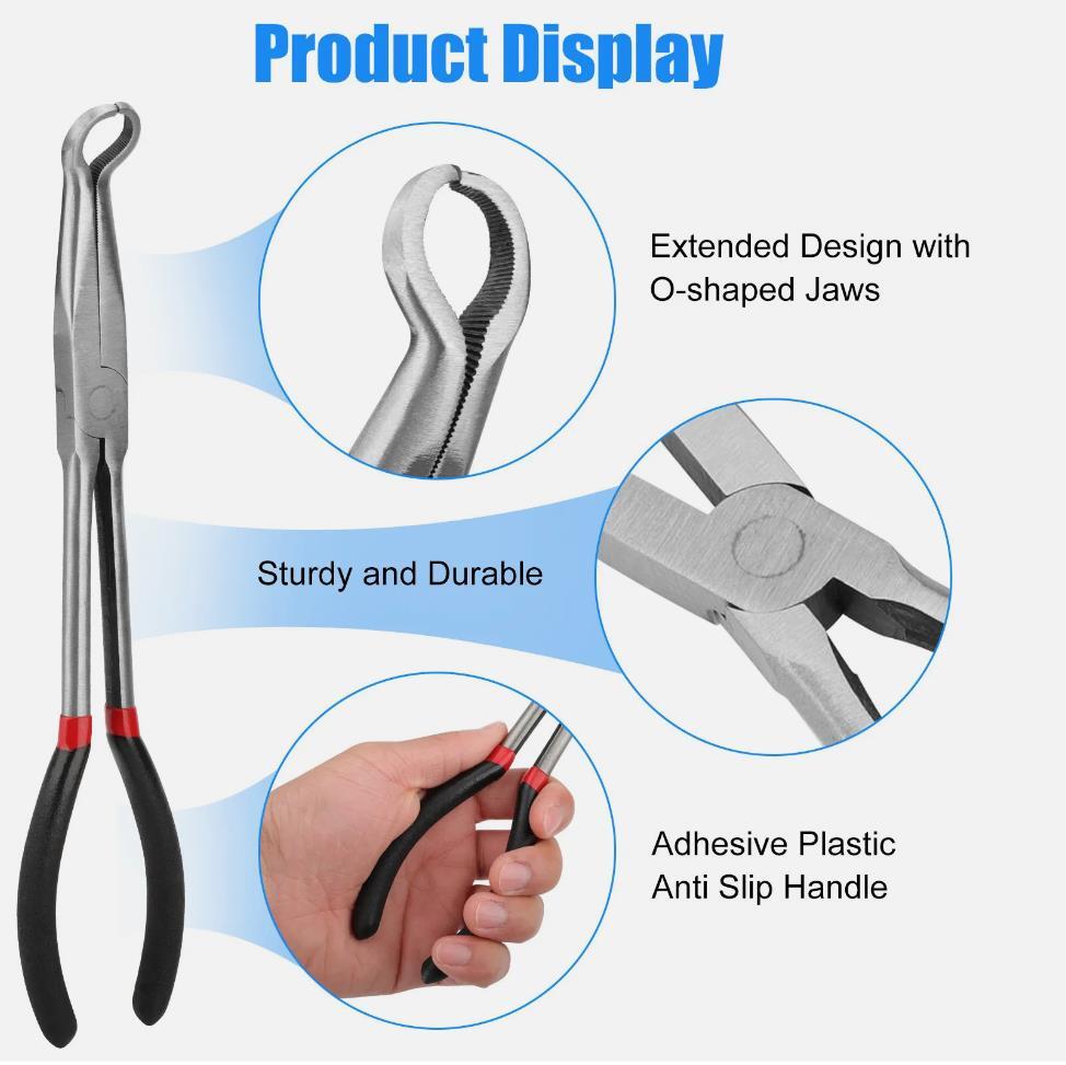 Electrical Disconnect Long Spark Plug Removal Pliers 11″ For Car Connectors