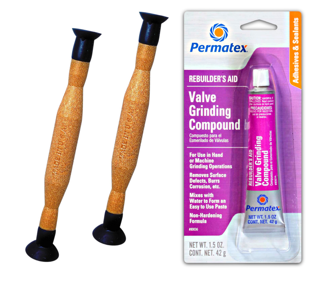 Permatex 80036 Valve Lapping Compound Lisle Tool 21100+21200 Lapper grinding Kit