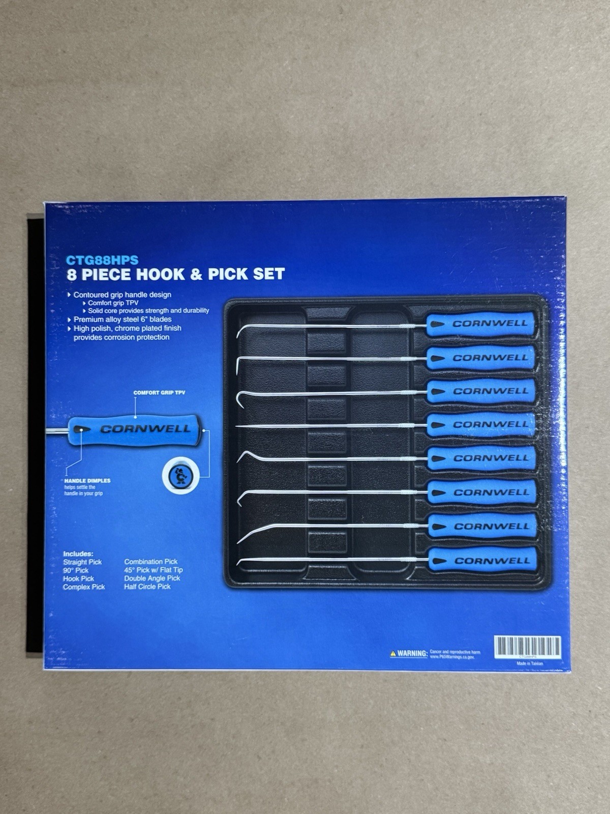NEW Cornwell 8 Piece Hook & Pick Set CTG88HPS