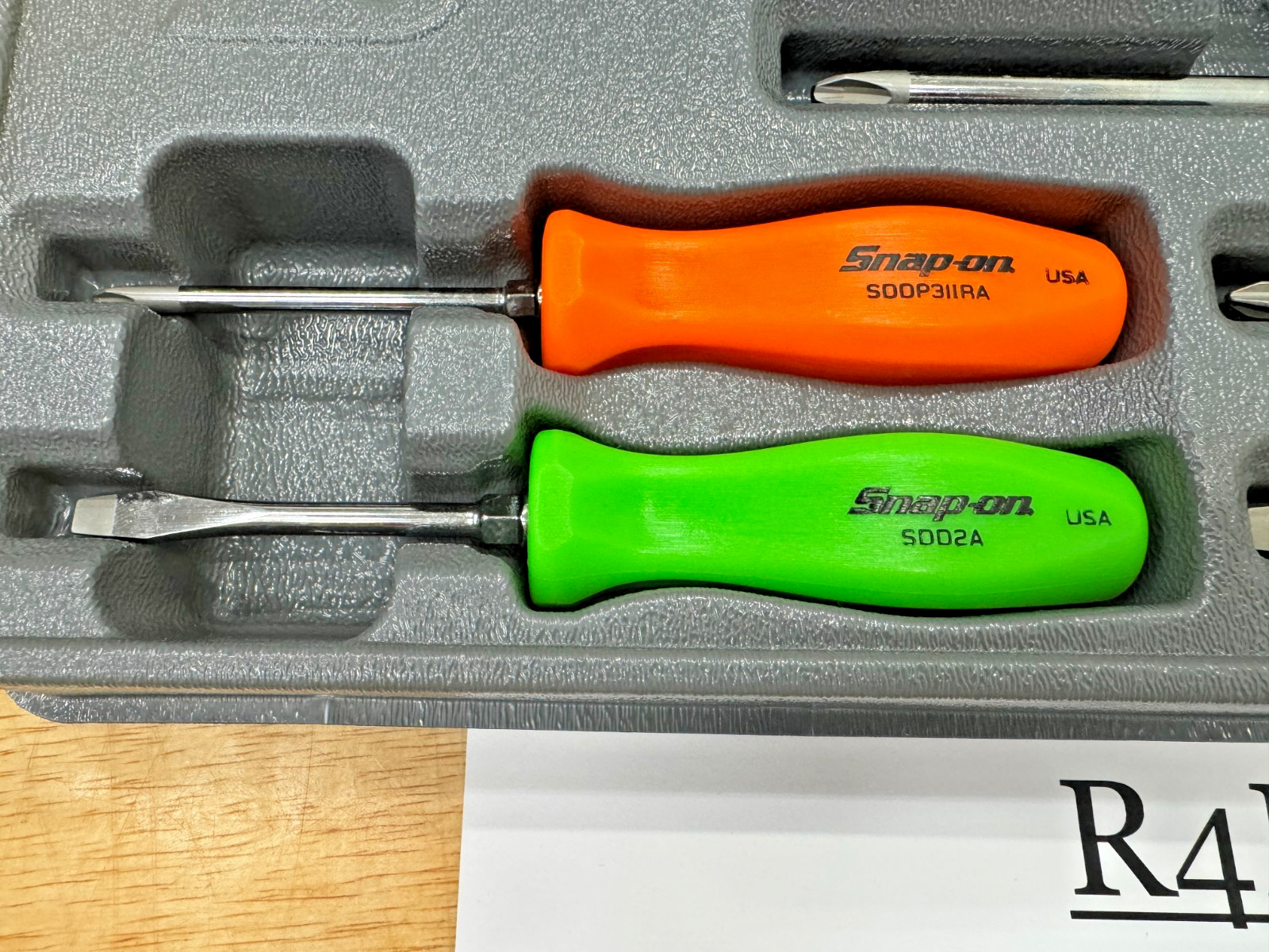 Snap-on Tools USA MULTICOLOR 7pc Hard Grip Combination Screwdriver Set SDDX70AMC