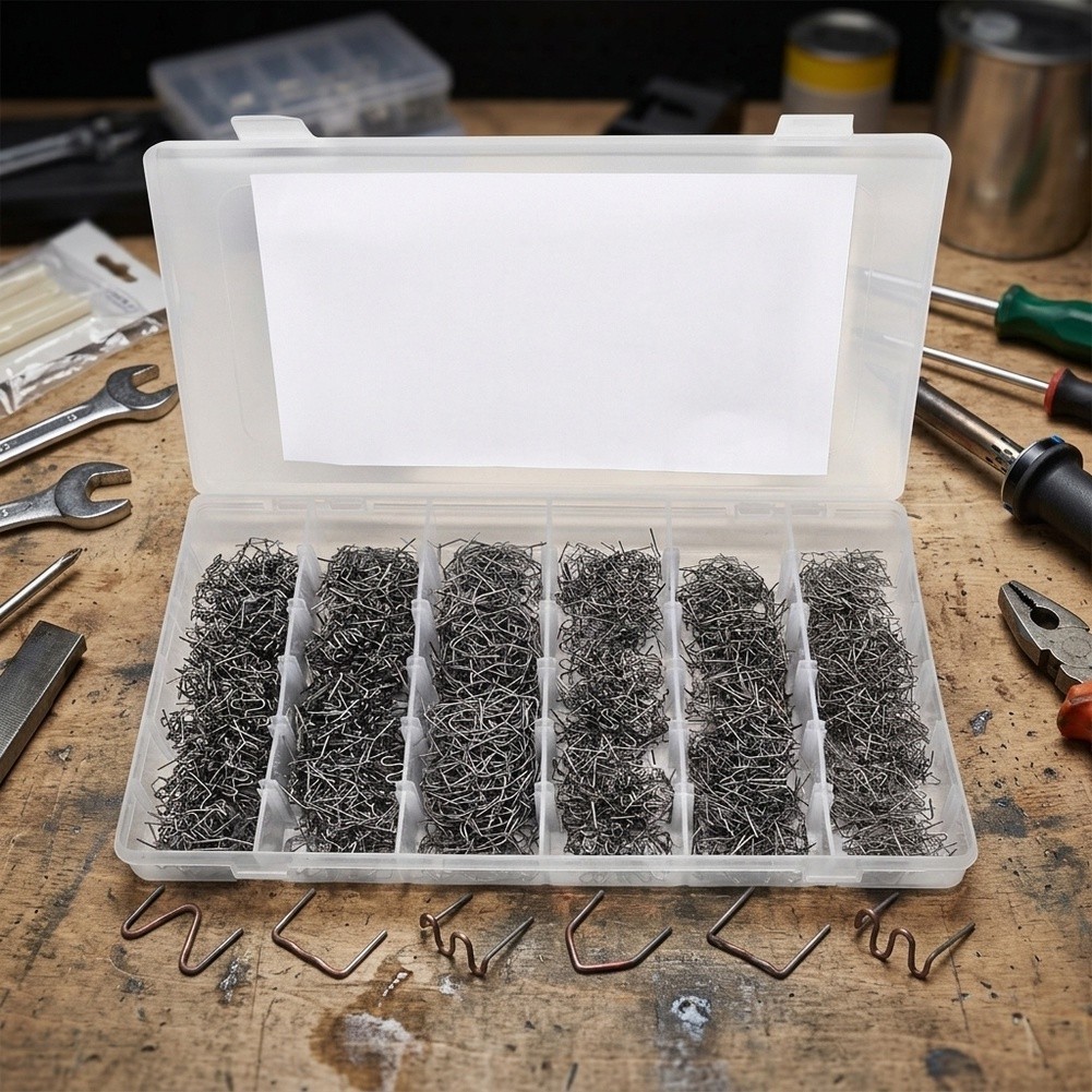 Plastic Welding Kit 1800 Pieces Stainless Steel Staples for Welder Tools