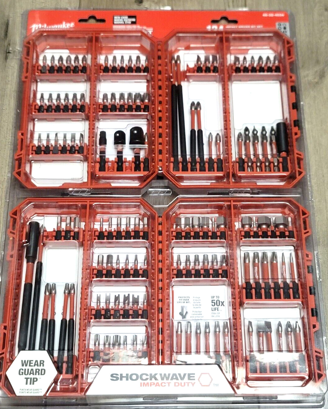 MILWAUKEE 48-32-4034 124pc Shockwave Impact driver Bit Set Designed for Packout