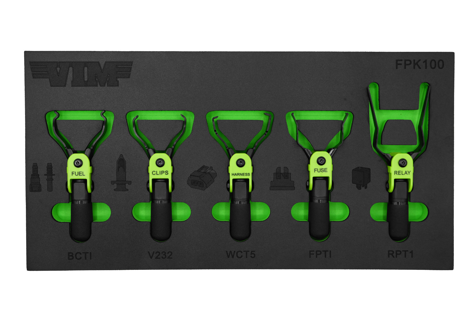 VIM Tools FPK100 5 Piece Flex Finger Plier Set