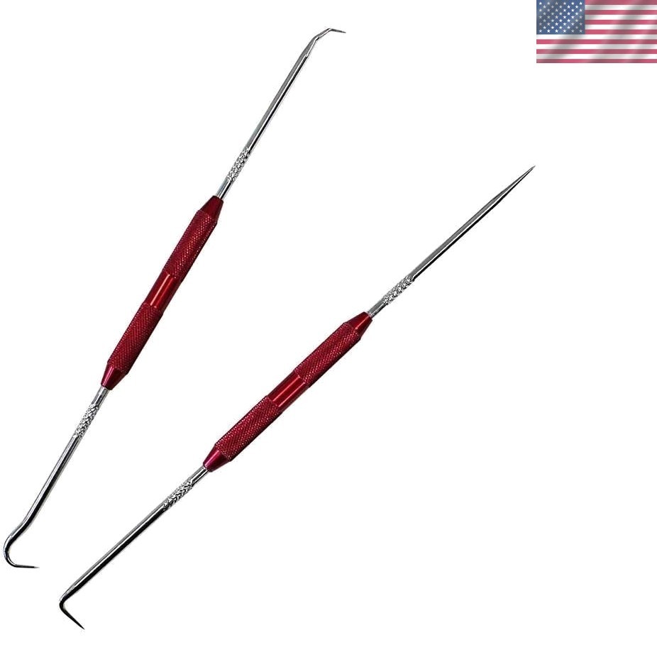 Stainless Steel Automotive Pick Set of 2 – Versatile Hooks for Crafts & Repairs