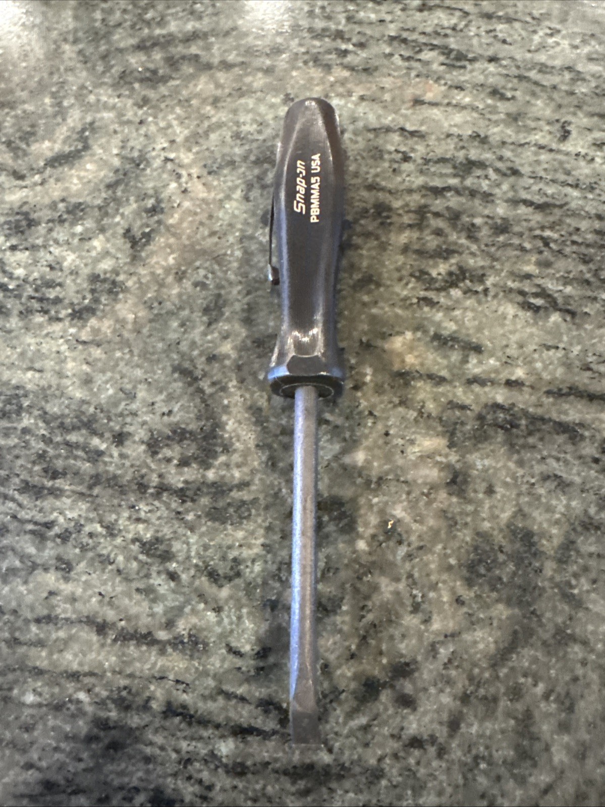 snap on pbmma5 5” 90dg tip mini pocket prybar black with magnetic silver top