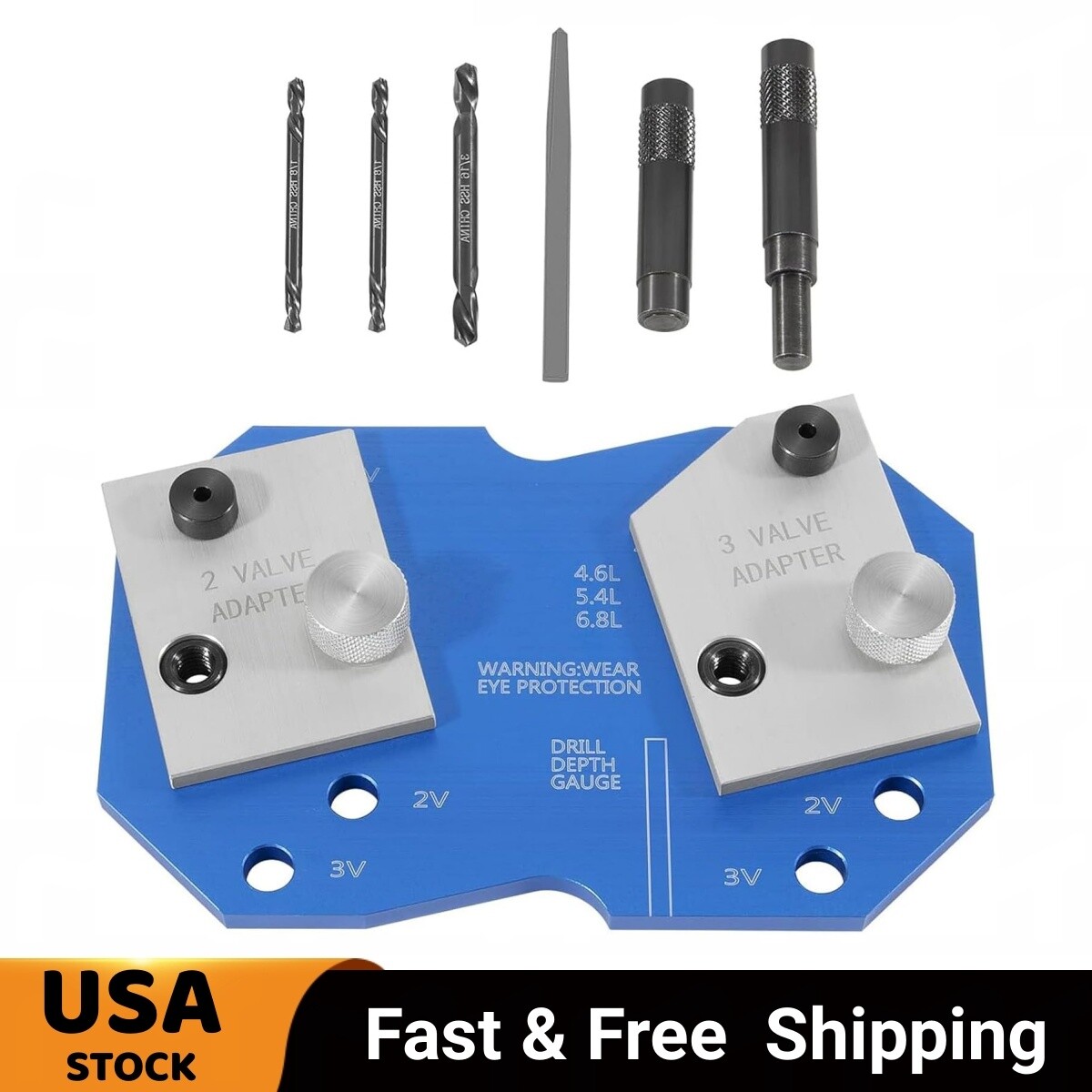 68500 Manifold Drill Template Fits Ford 2V 3V Triton Engines 4.6L 5.4L 6.8L V10
