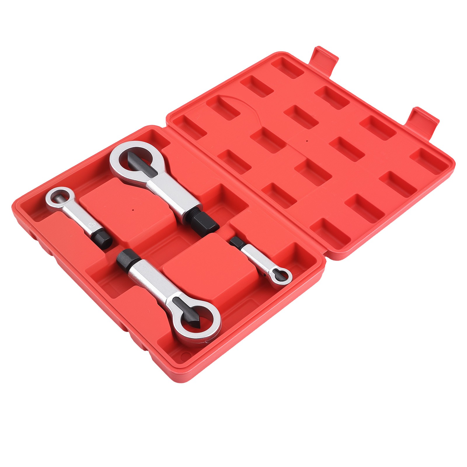 40CR Steel Nut Splitter Set 9-27mm Rusted Nut Removal Tool Kit w/ Storage Case
