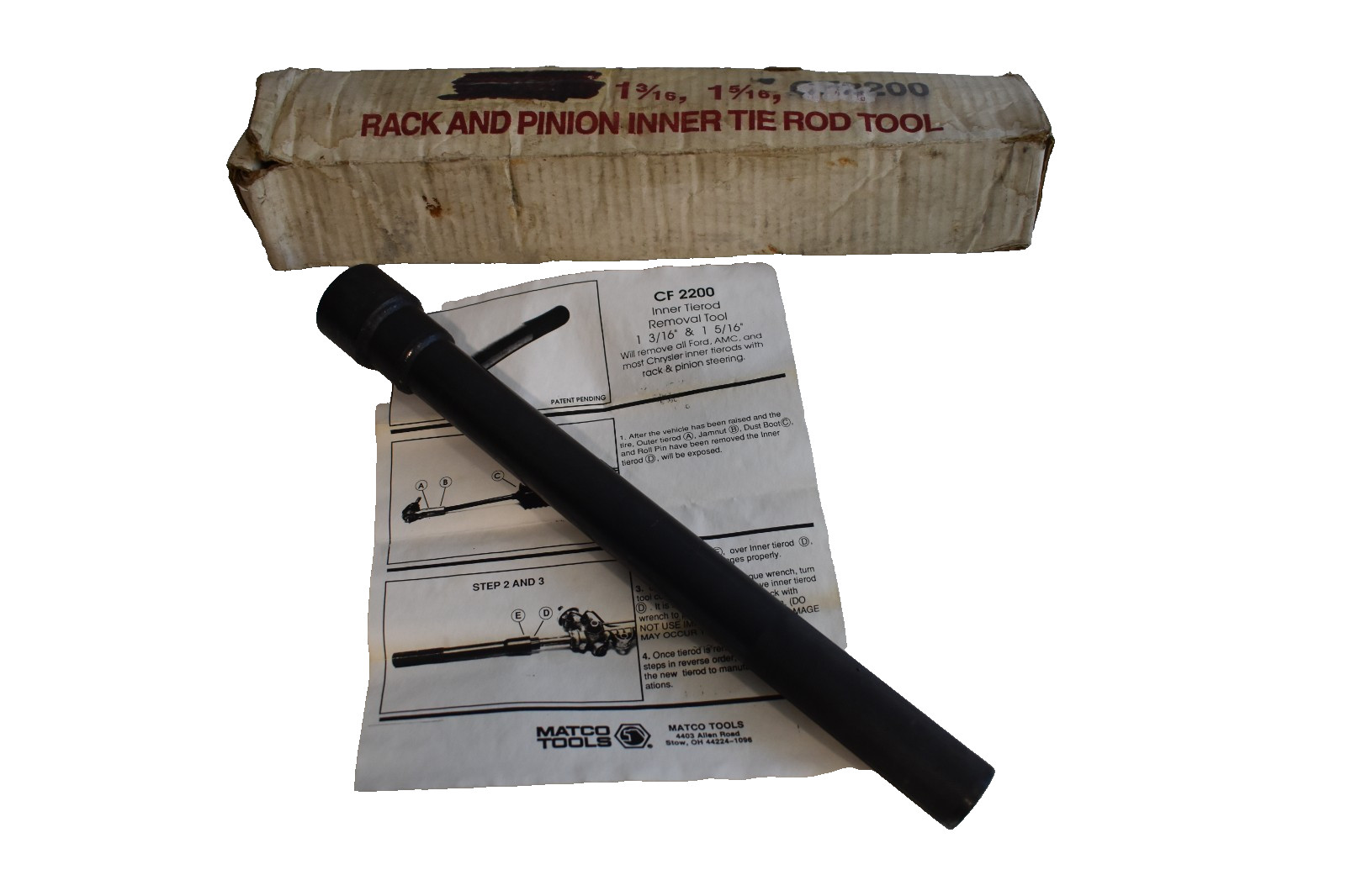 Matco Tools CF2200 1-3/16″ x 1-5/16″ Rack and Pinion Inner Tie Rod Tool Ford