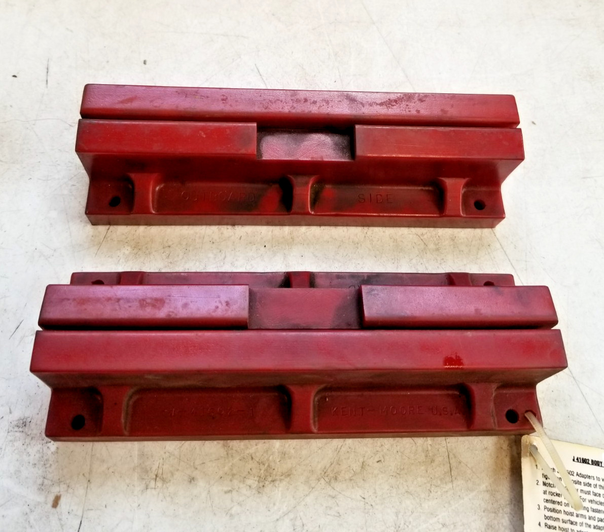 * Kent Moore J-41602 Body Protect Hoist Adapter Pad Tool Pair